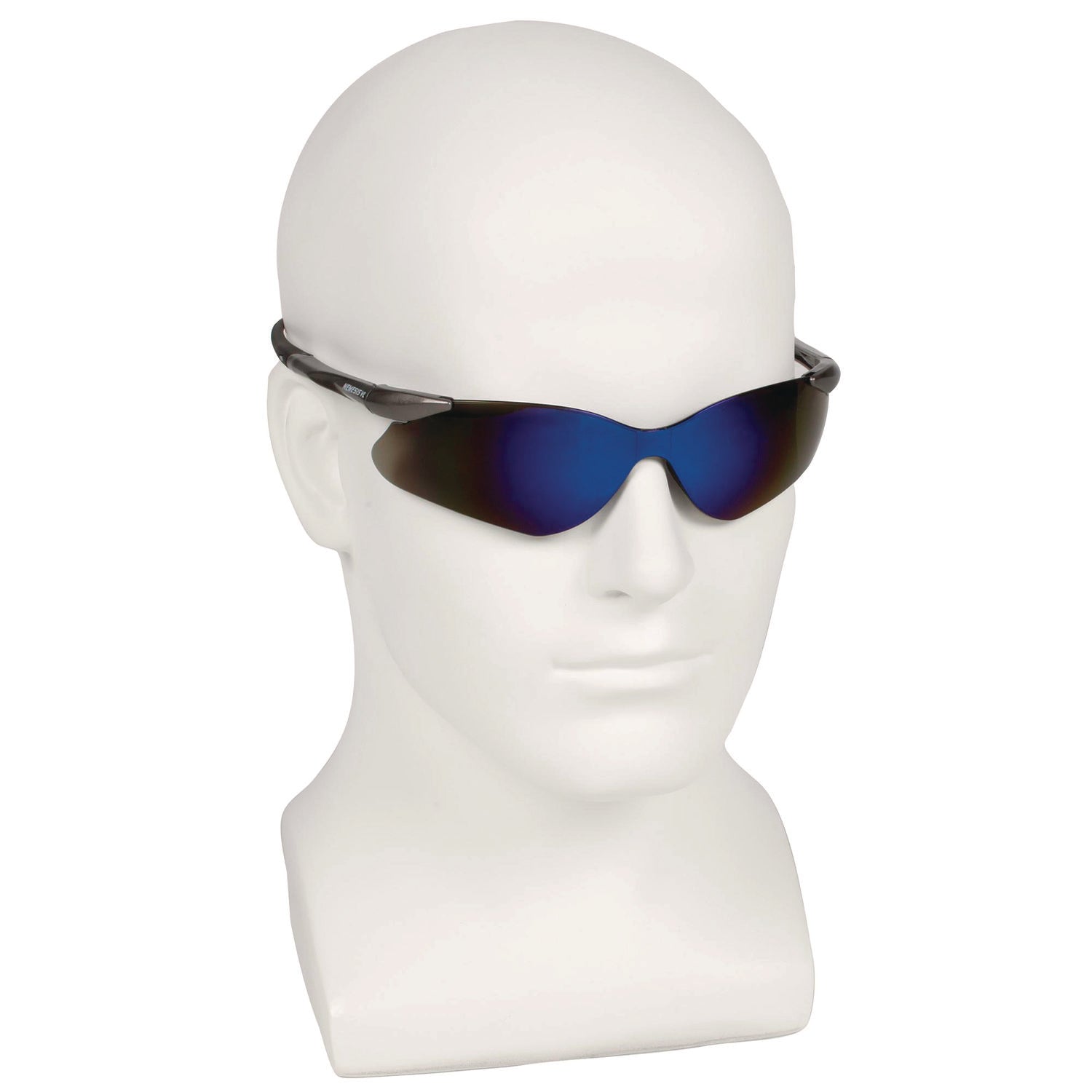 Nemesis Safety Glasses, Gunmetal Nylon Frame, Blue Polycarbonate Lens KleenGuard™ Flipcost