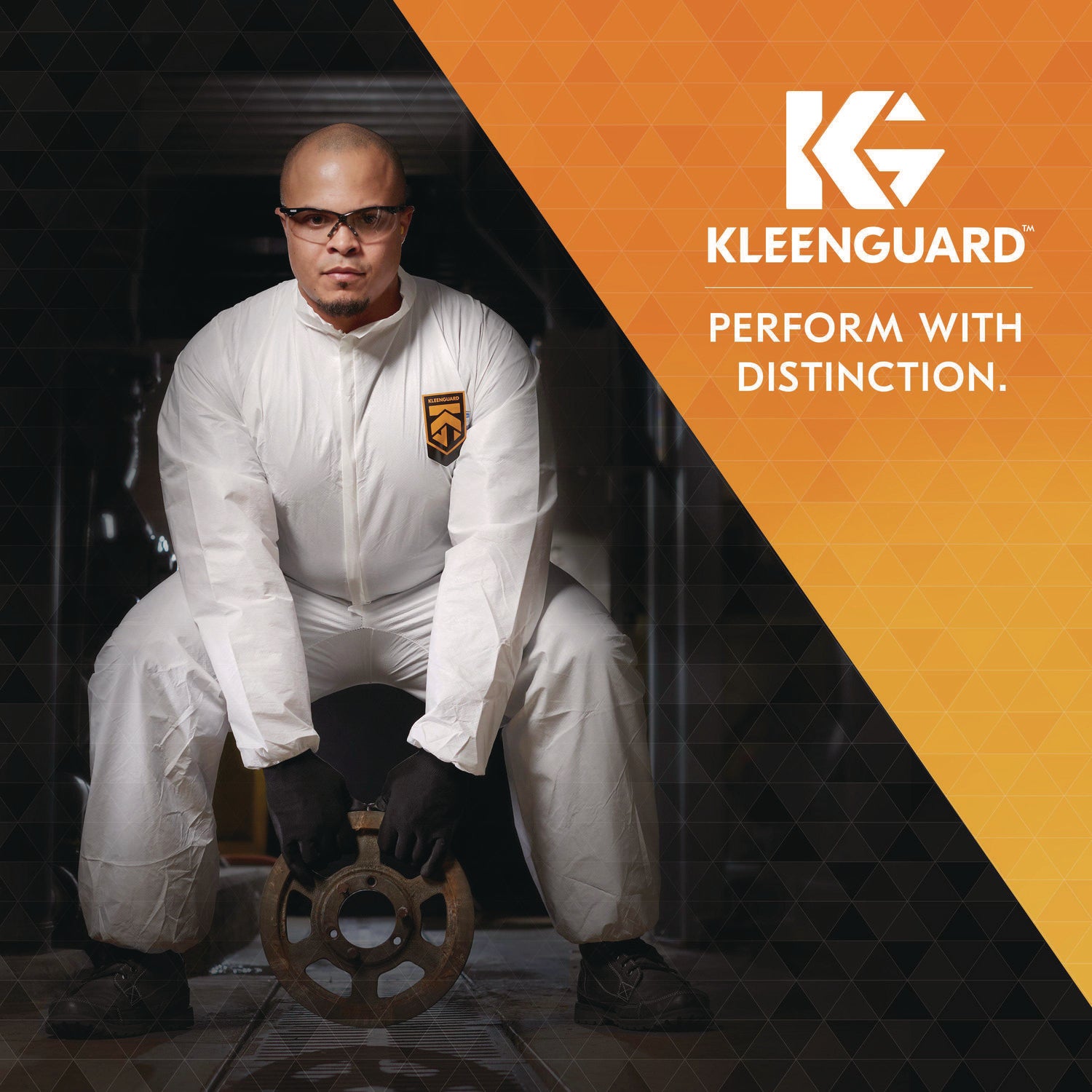 KleenGuard™ V50 OTG Safety Eyewear, Black Frame, Smoke Mirror Anti-Fog Lens