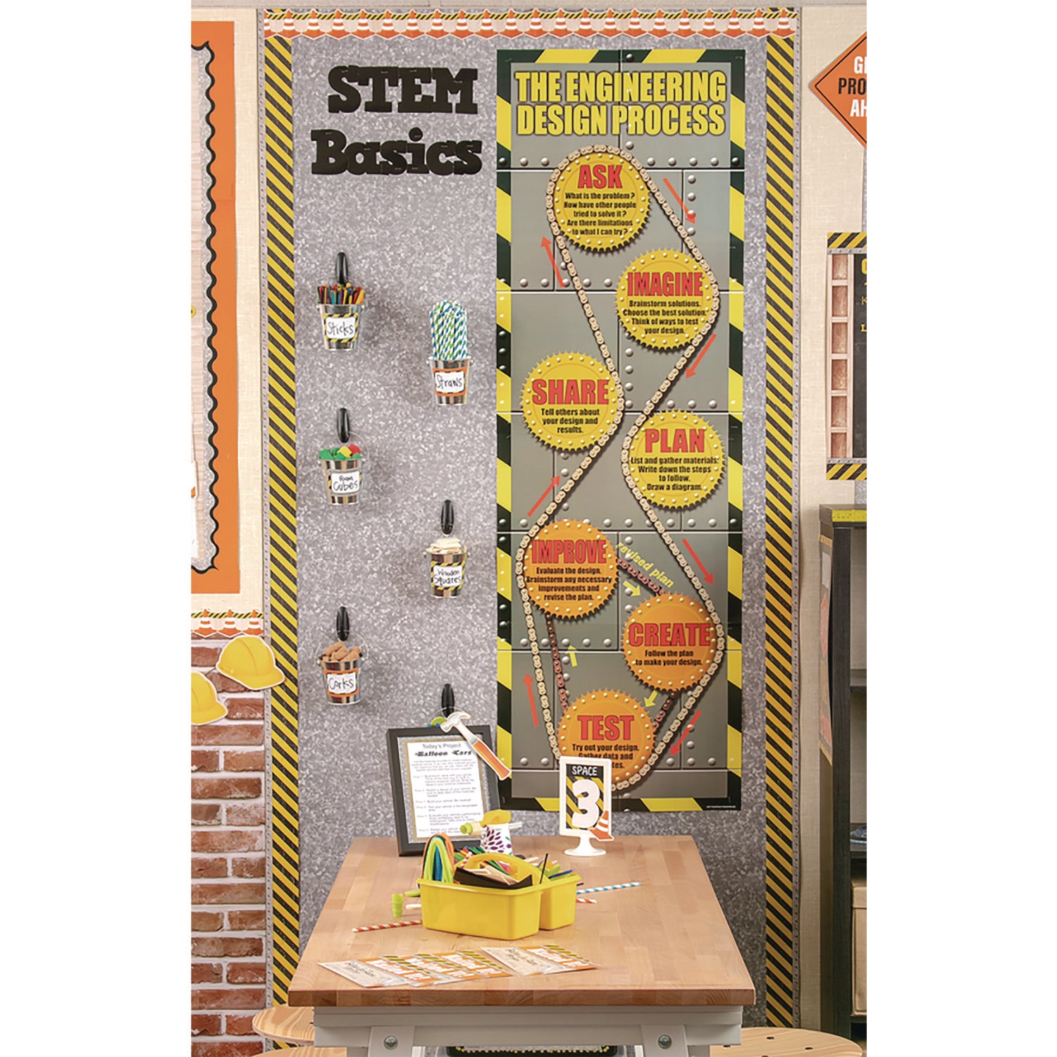 Teacher Created Resources Better Than Paper Bulletin Board Roll, 4 ft x 12 ft, Galvanized Metal