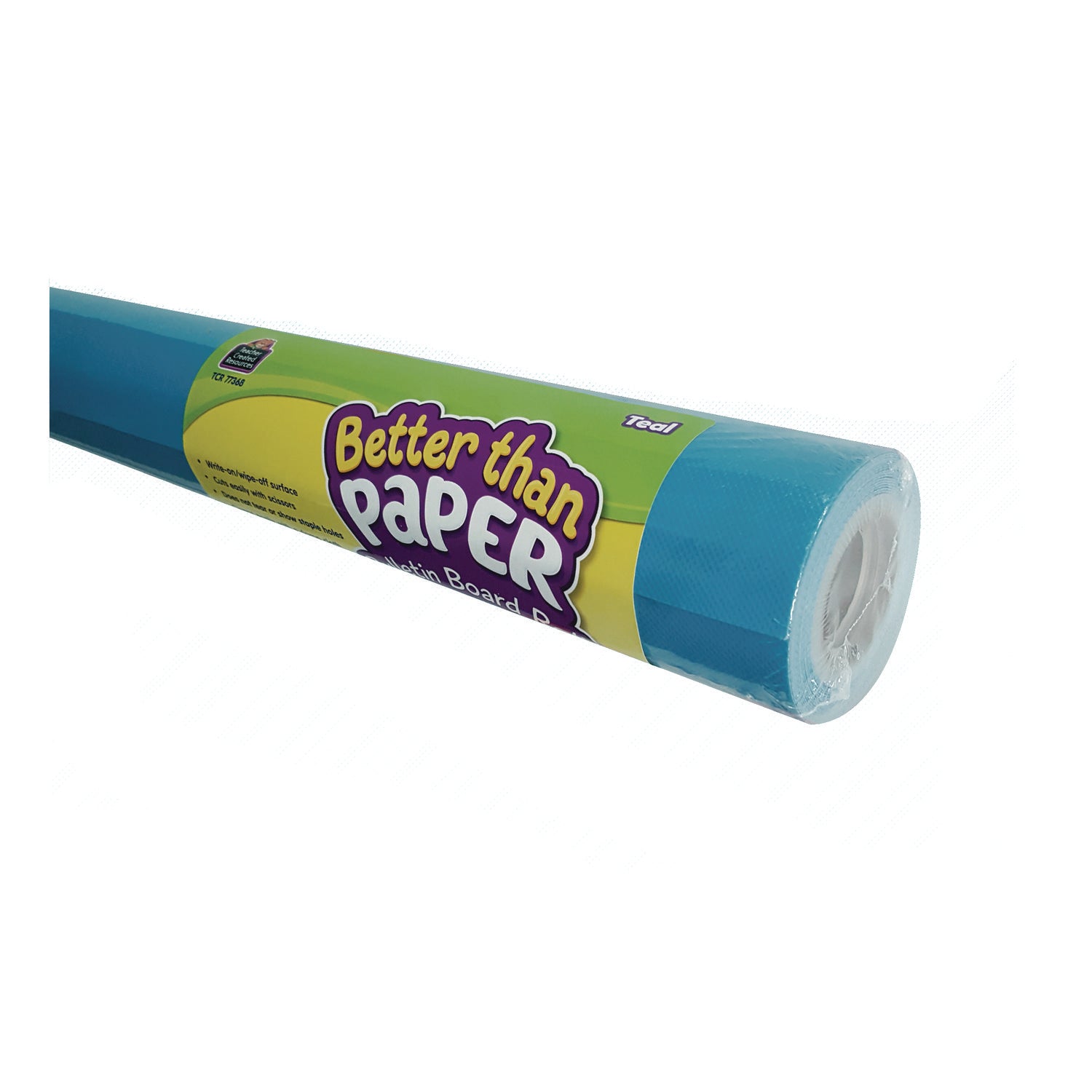 Better Than Paper Bulletin Board Roll, 4 ft x 12 ft, Teal