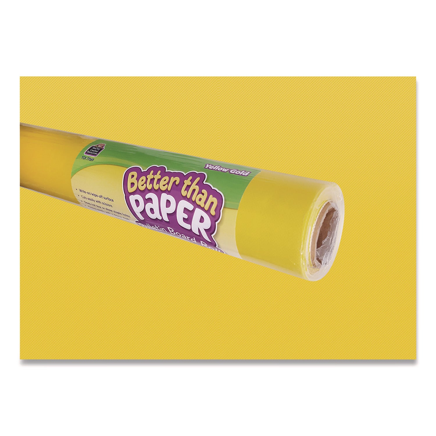 Teacher Created Resources Better Than Paper Bulletin Board Roll, 4 ft x 12 ft, Yellow Gold