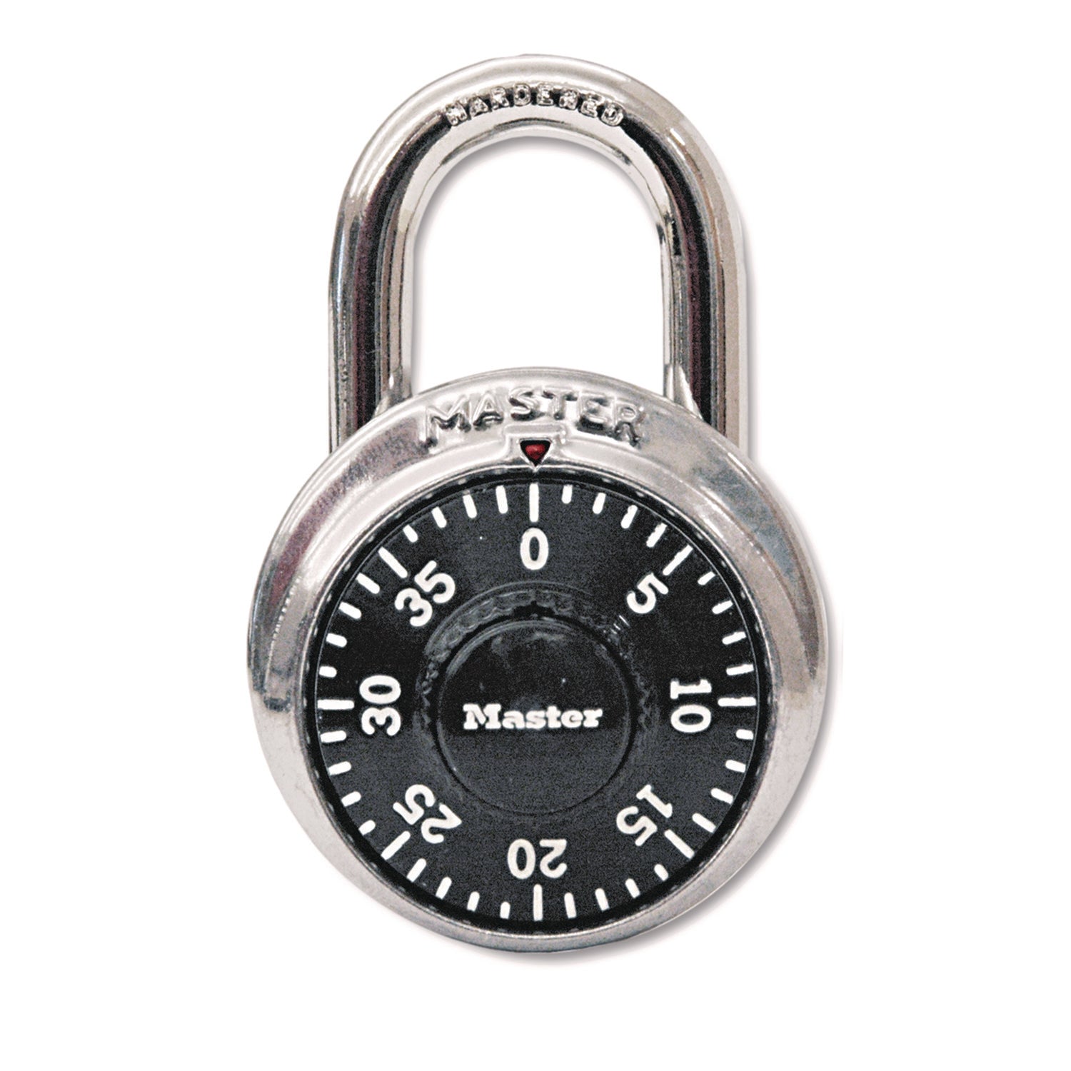 Combination Lock, Stainless Steel, 1.87" Wide, Silver