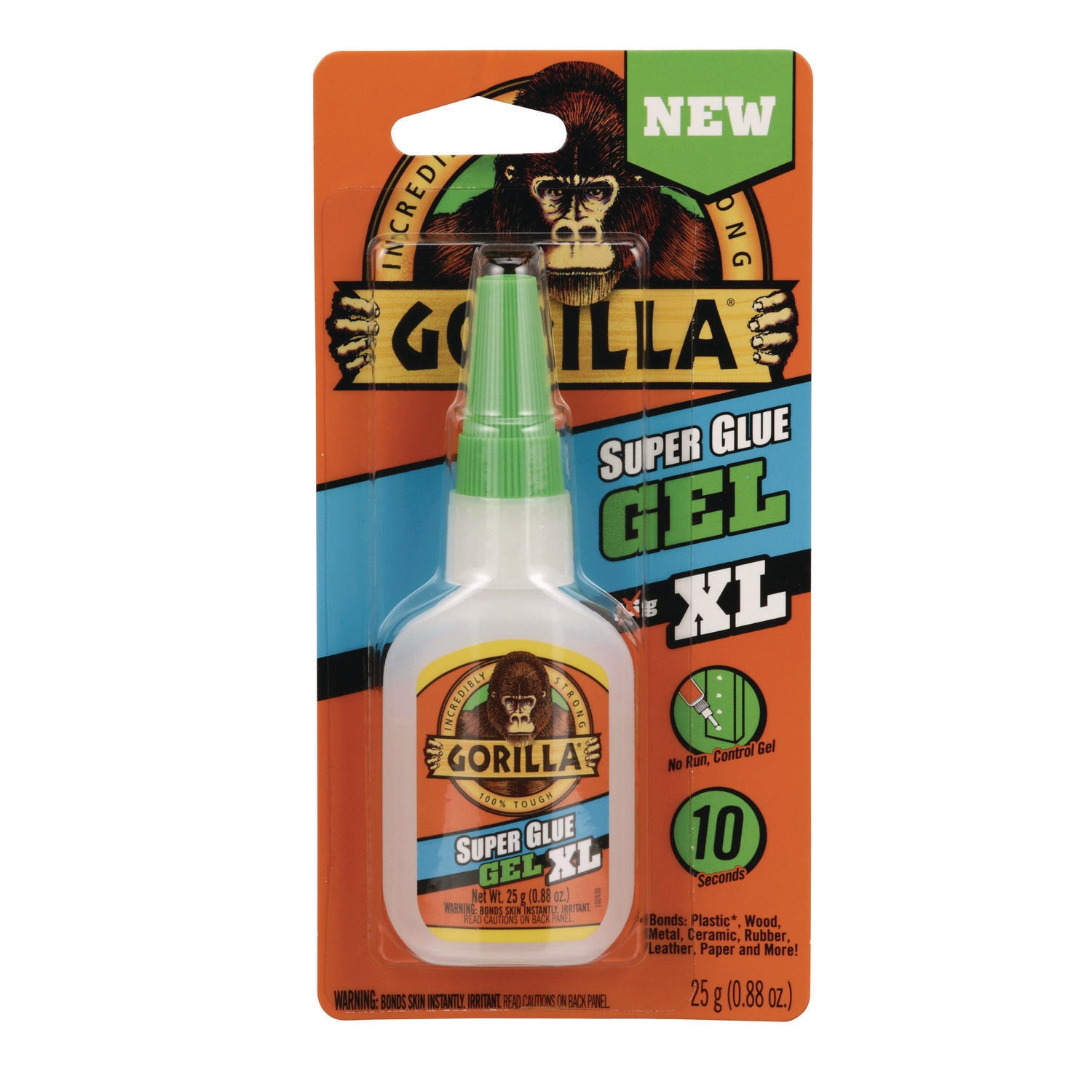 Super Glue Gel, 0.88 oz, Dries Clear