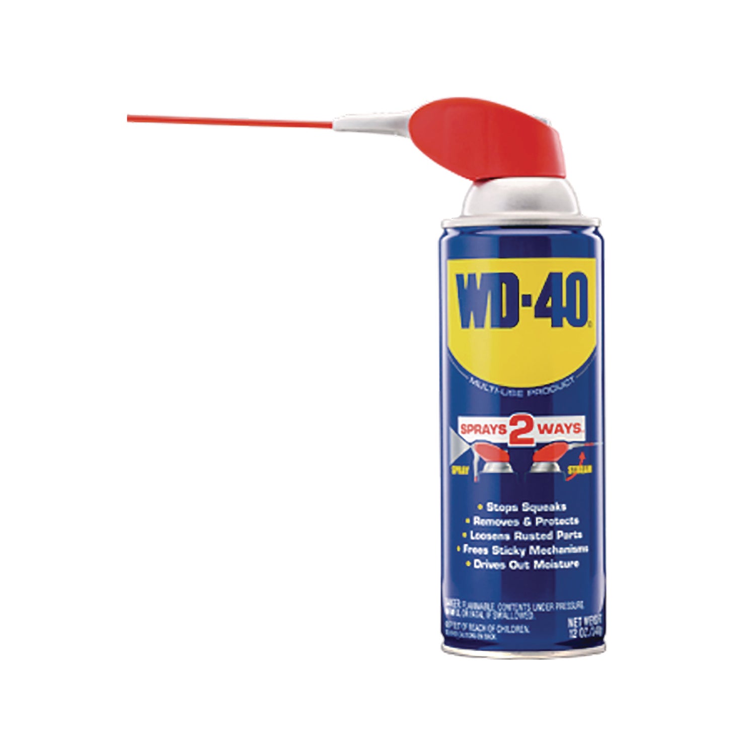 WD-40® Smart Straw Spray Lubricant, 11 oz Aerosol Can, 12/Carton