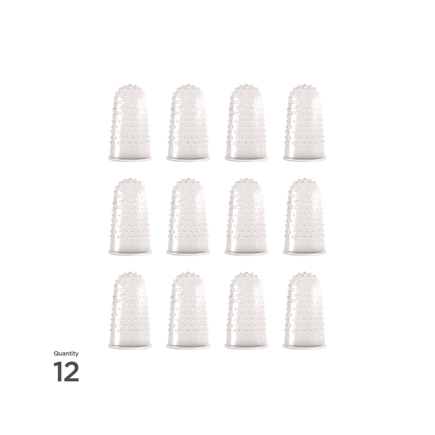 Micro-Gel Fingertips, Size 12, Large, Clear, 12/Pack LEE Flipcost