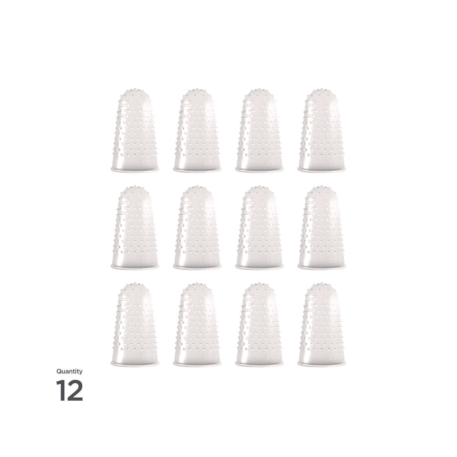 Micro-Gel Fingertips, Size 13, X-Large, Clear, 12/Pack LEE Flipcost