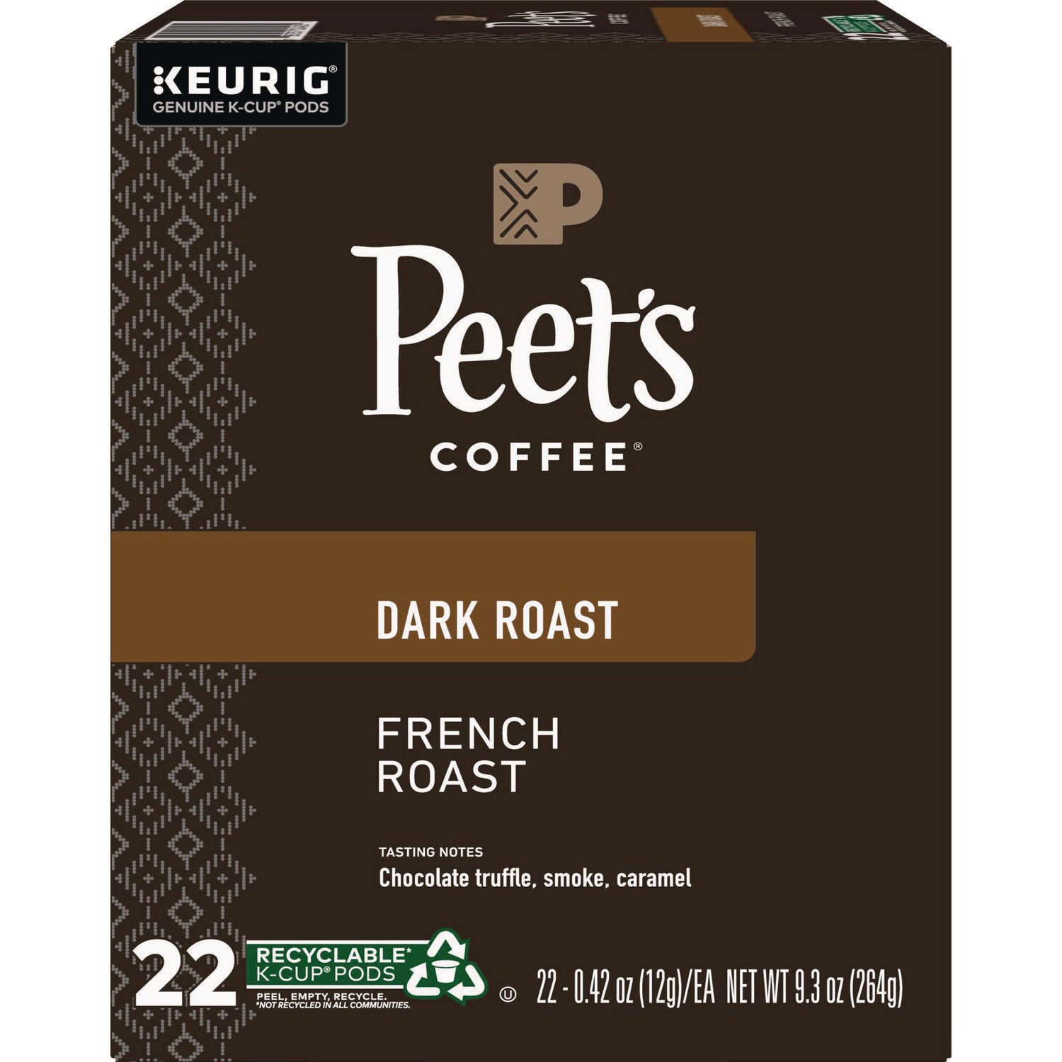 French Roast Coffee K-Cups, 22/Box