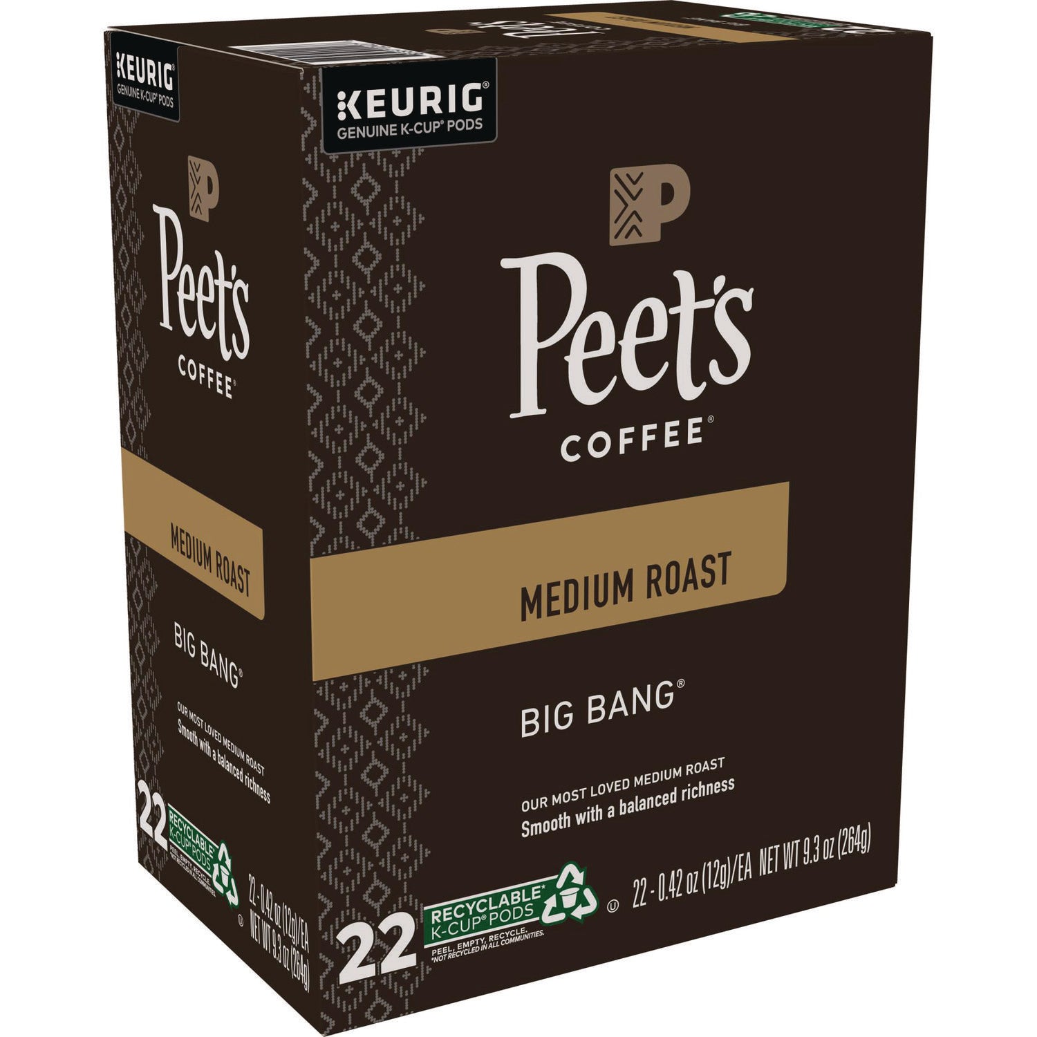 Green Mountain Coffee® Peet's Big Bang K-Cup, Big Bang, K-Cup, 22/Box