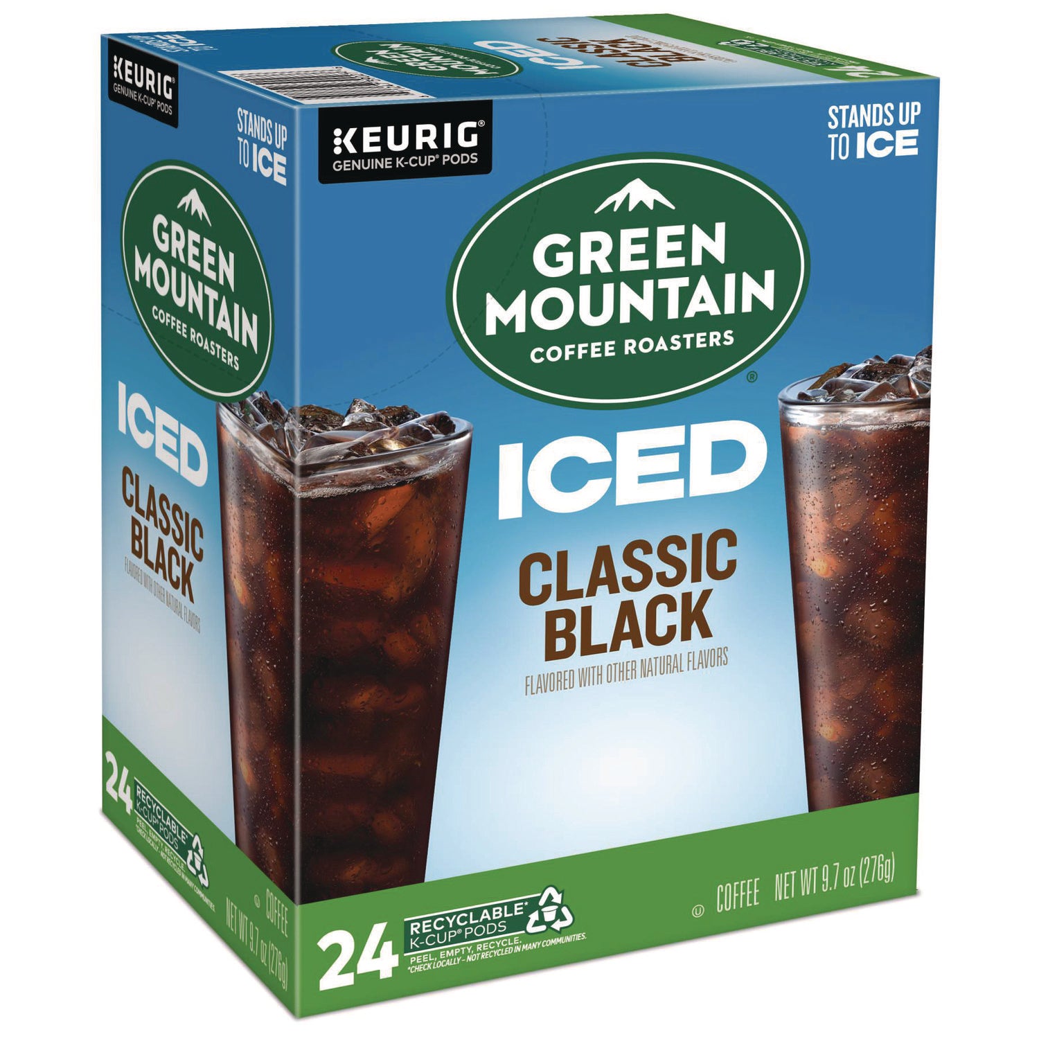 Classic Black Brew Over Ice Coffee K-Cups, 24/Box