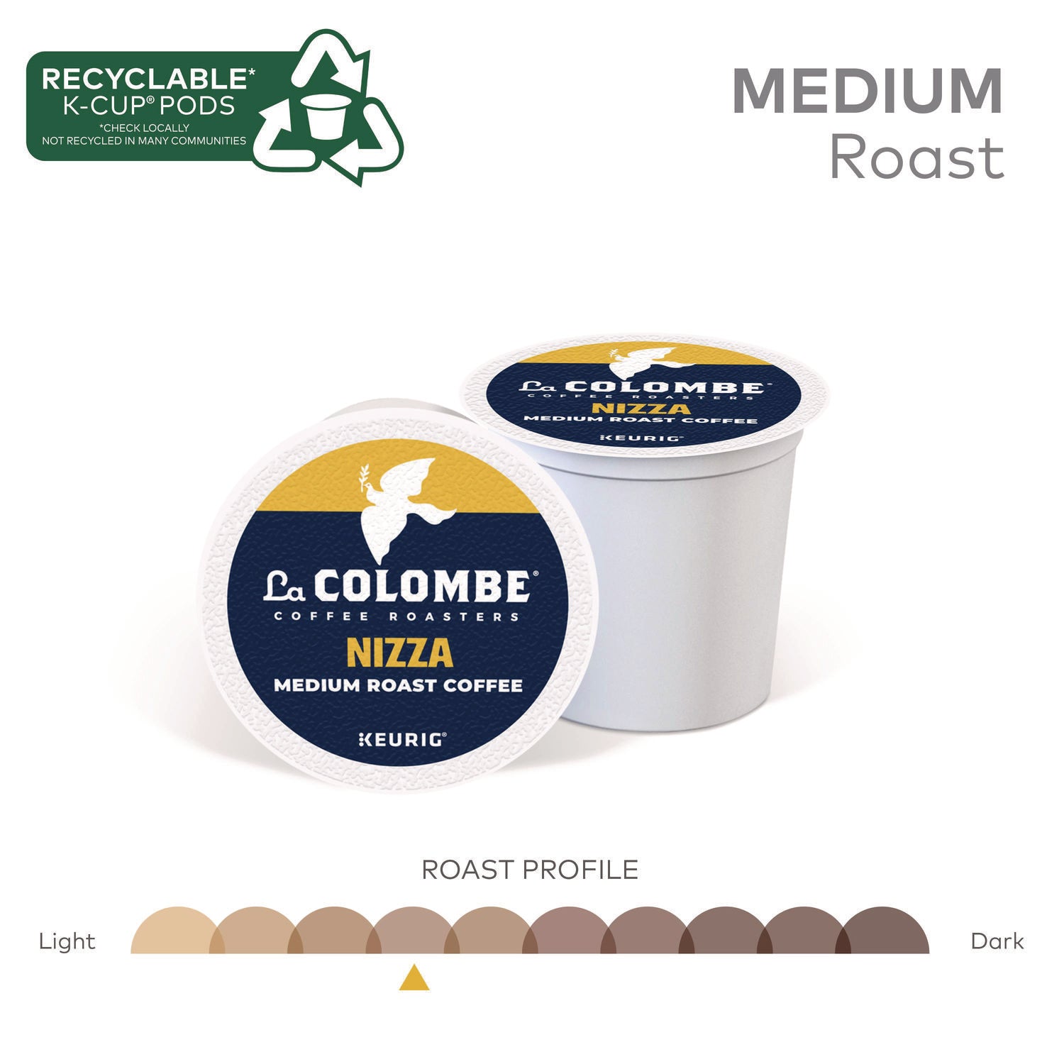 Coffee K-Cup Pods, Nizza Medium Roast, 20/Box La Colombe® Flipcost