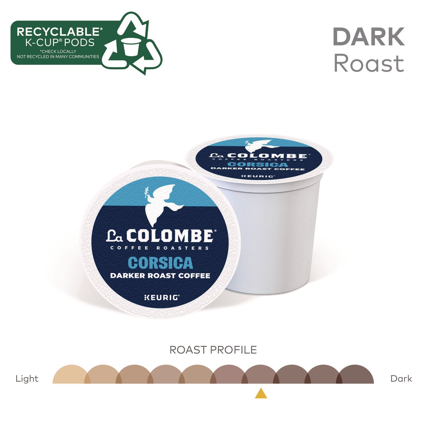 Coffee K-Cup Pods, Corsica Dark Roast, 20/Box La Colombe® Flipcost