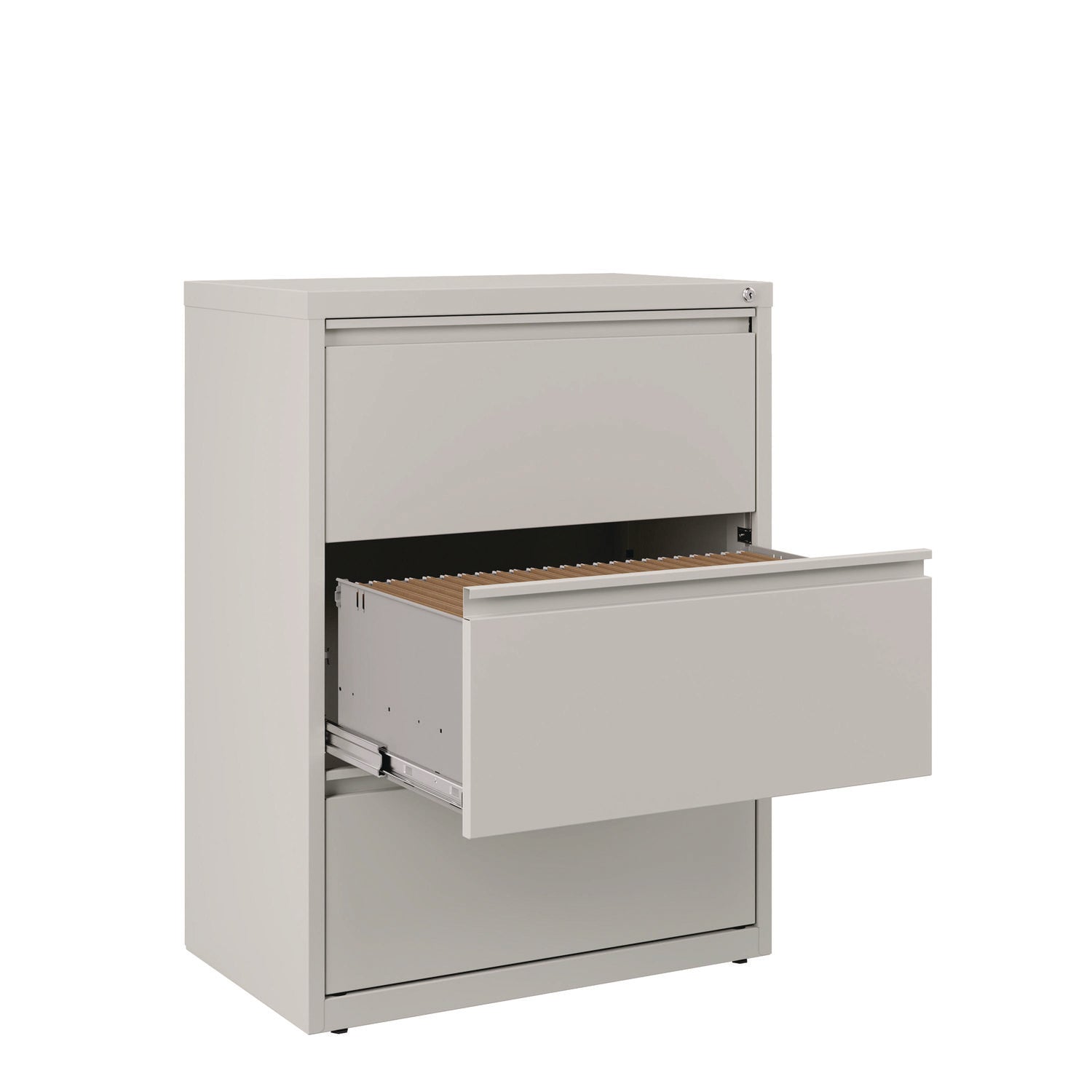 Lateral File, 3 Legal/Letter-Size File Drawers, Light Gray, 30" x 18.62" x 40.25" Alera® Flipcost