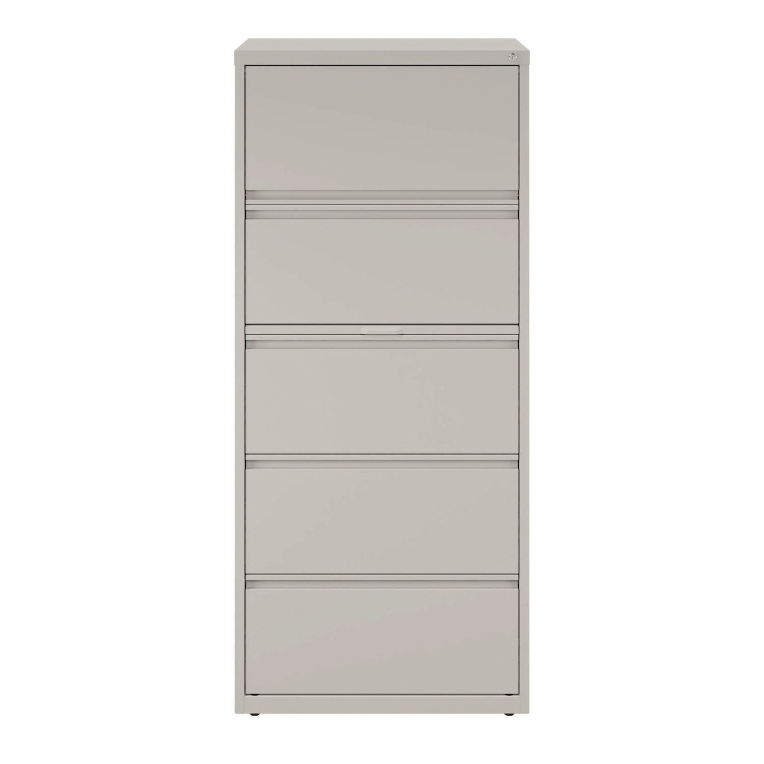 Lateral File, 5 Legal/Letter-Size File Drawers, Light Gray, 30" x 18.62" x 67.62" Alera® Flipcost