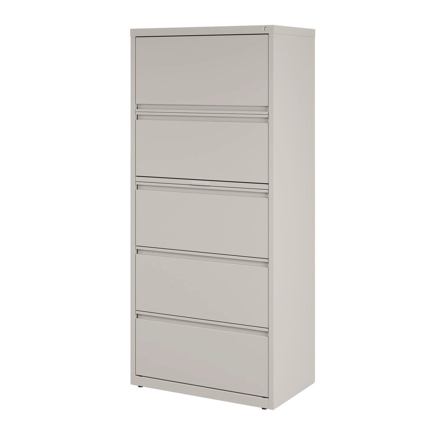 Lateral File, 5 Legal/Letter-Size File Drawers, Light Gray, 30" x 18.62" x 67.62" Alera® Flipcost