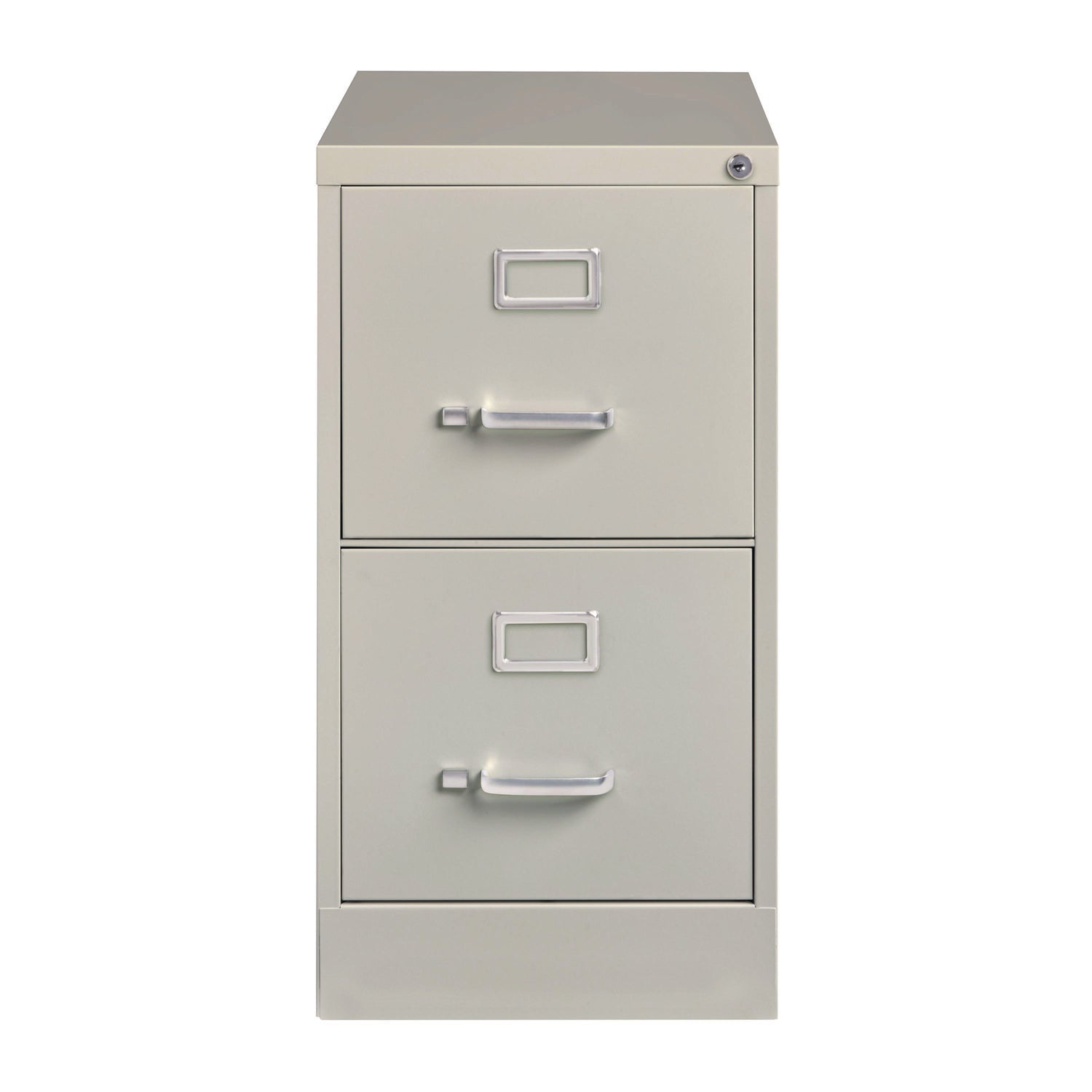 Two-Drawer Economy Vertical File, 2 Letter-Size File Drawers, Light Gray, 15" x 25" x 28.38" Alera® Flipcost