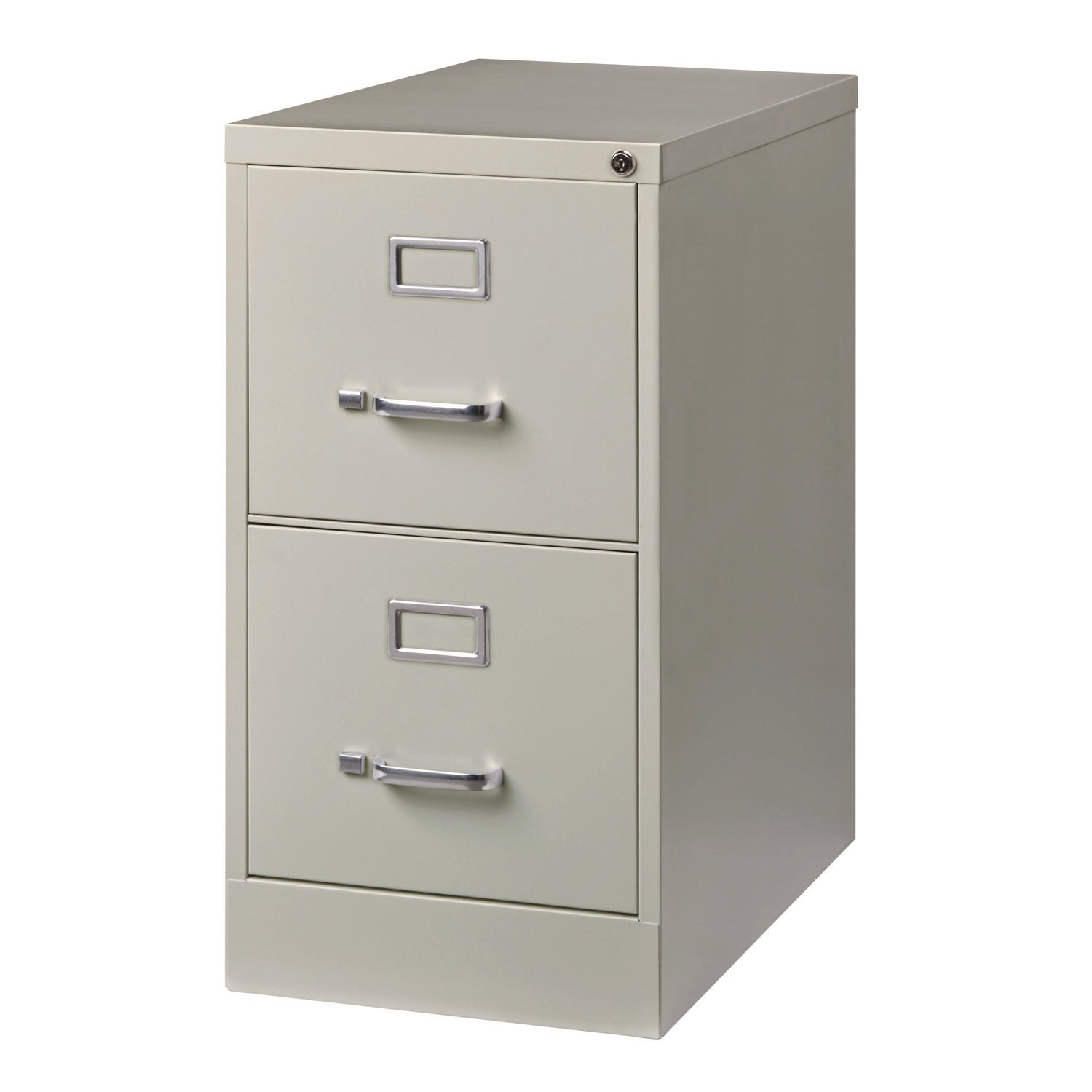 Two-Drawer Economy Vertical File, 2 Letter-Size File Drawers, Light Gray, 15" x 25" x 28.38" Alera® Flipcost