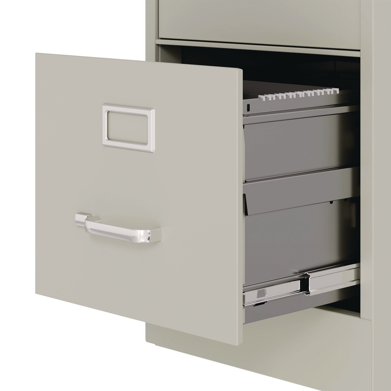 Economy Vertical File, 4 Letter-Size File Drawers, Light Gray, 15" x 25" x 52" Alera® Flipcost