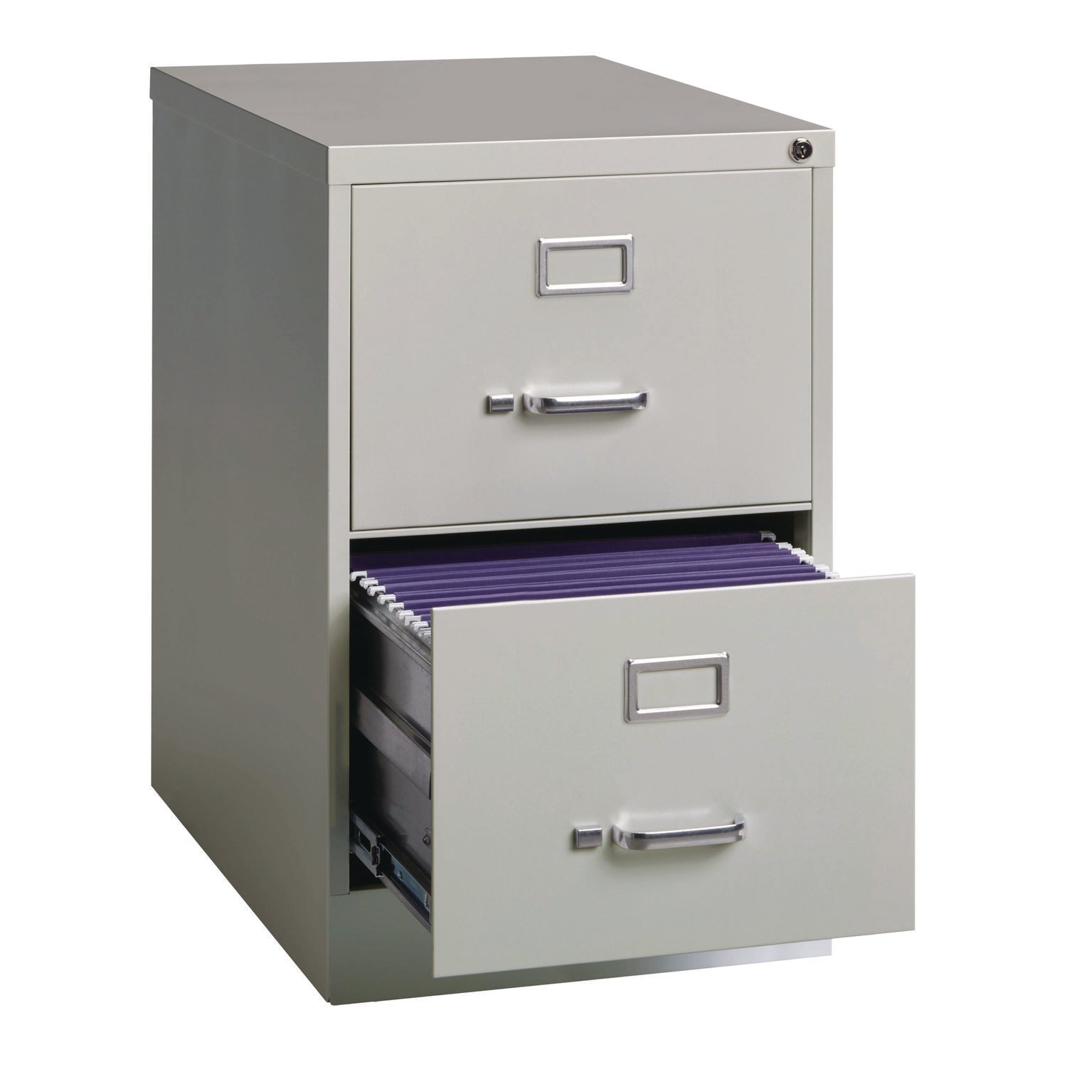 Two-Drawer Economy Vertical File, 2 Legal-Size File Drawers, Light Gray, 15" x 25" x 28.38" Alera® Flipcost