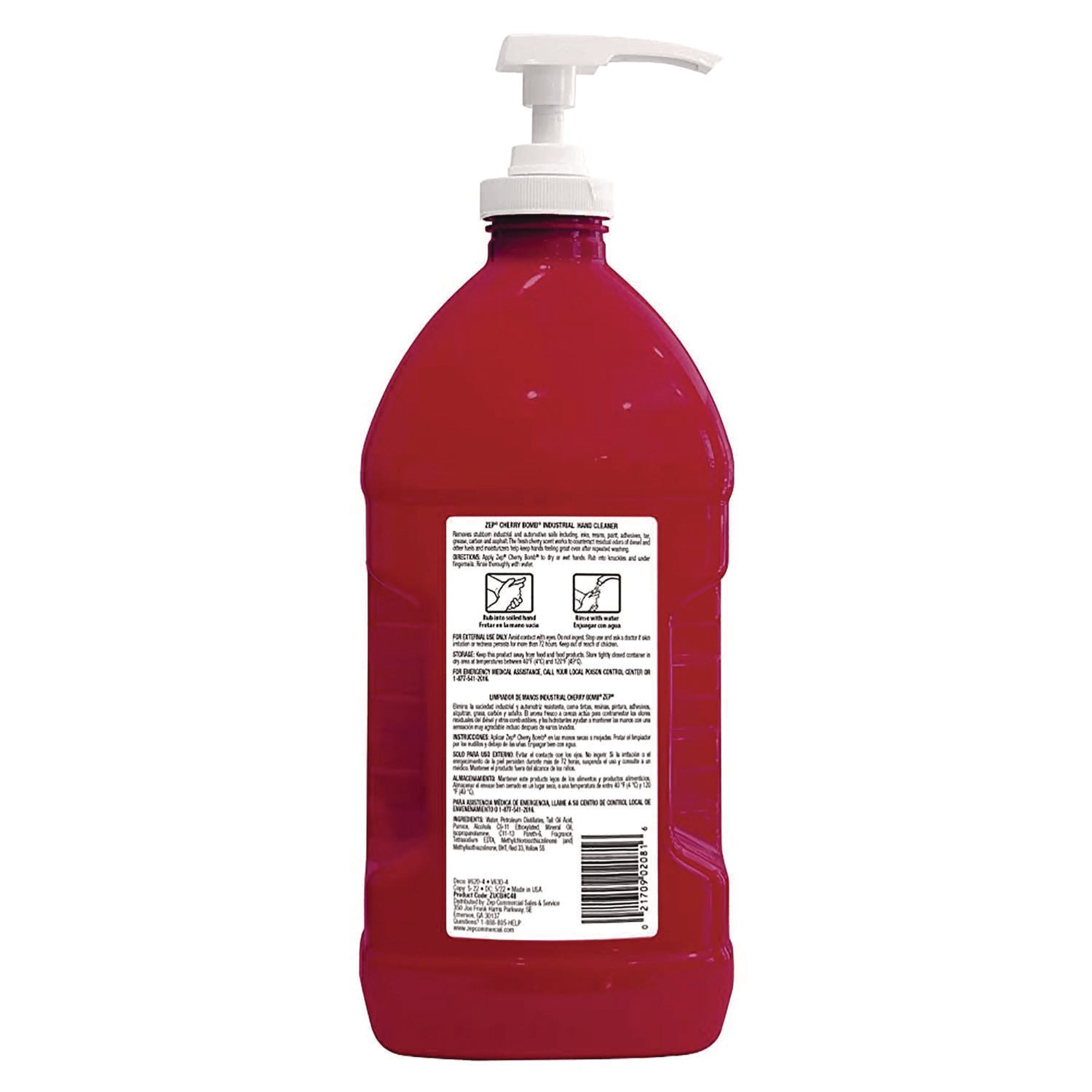 Cherry Bomb Gel Hand Cleaner, Cherry Scent, 48 oz Zep Commercial® Flipcost