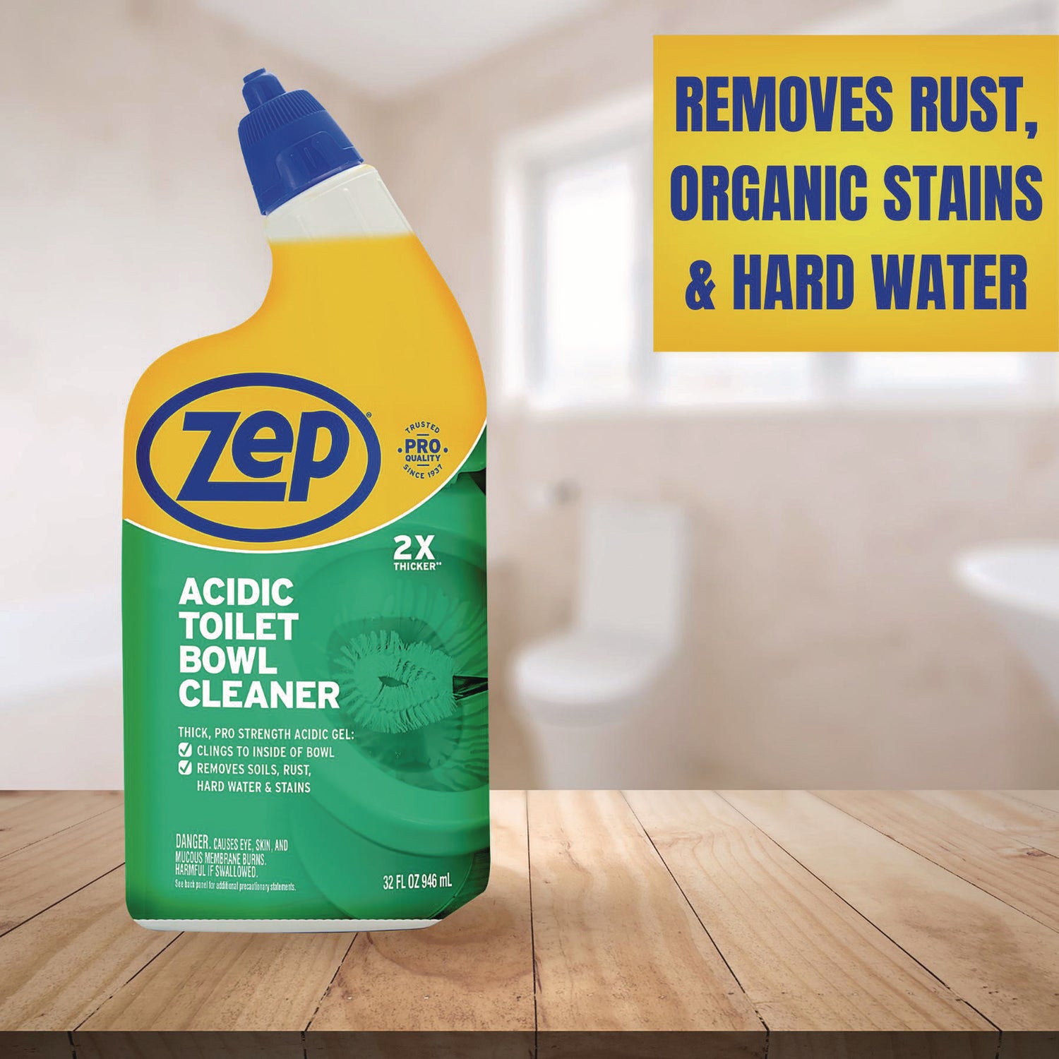 Zep® Acidic Toilet Bowl Cleaner, Mint, 32 oz Bottle