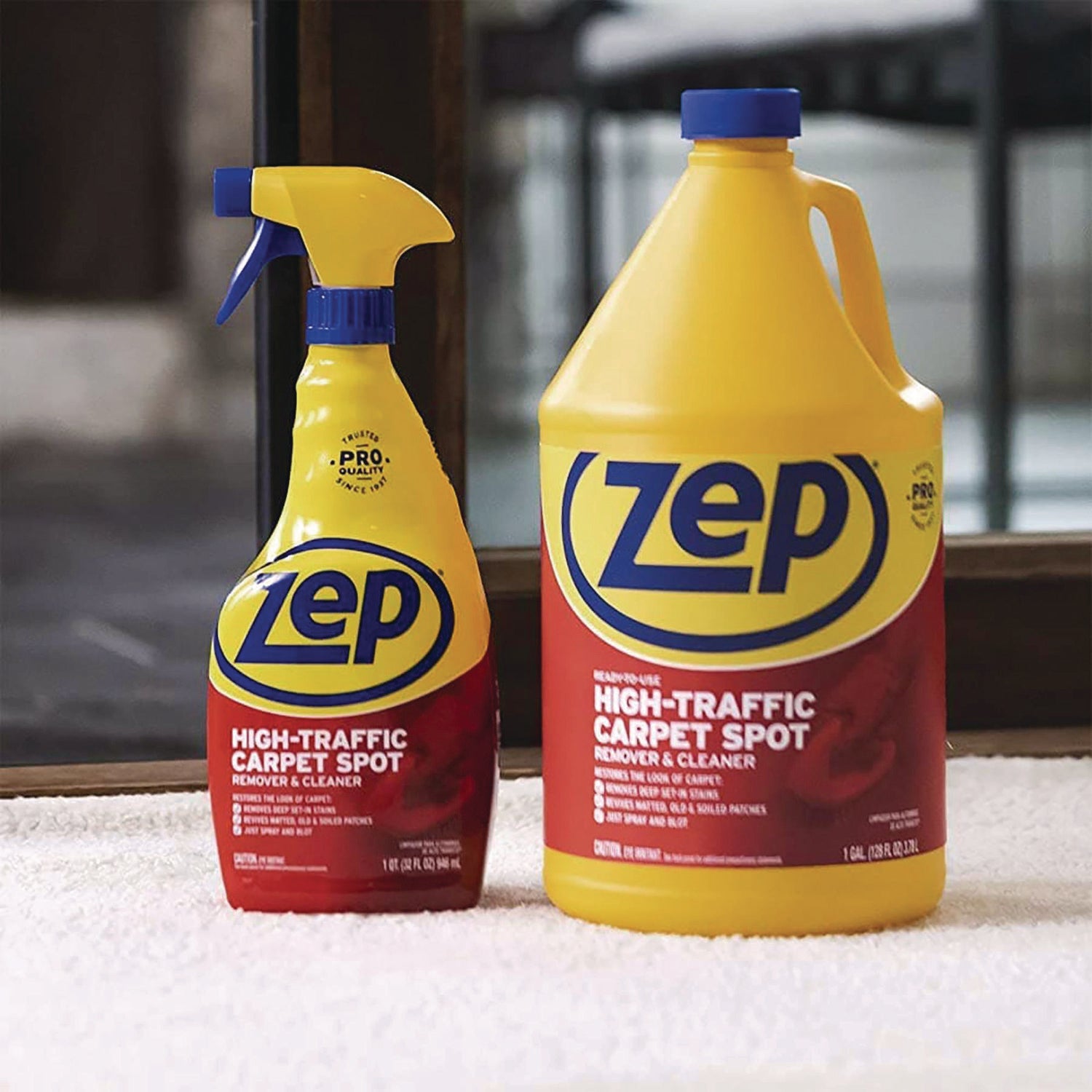 Zep Commercial® High Traffic Carpet Cleaner, 1 gal, 4/Carton