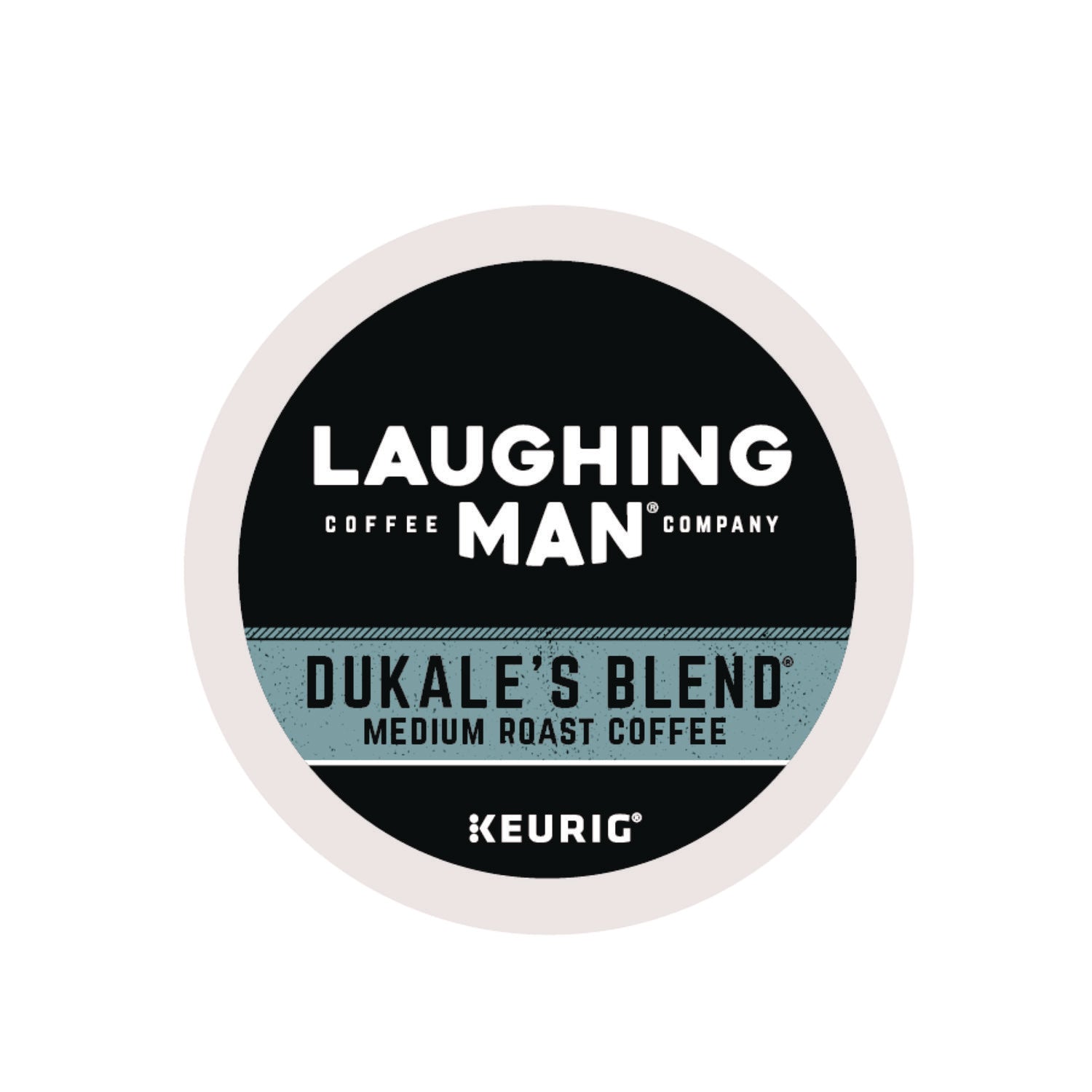 Laughing Man® Coffee Company Dukale's Blend K-Cup Pods, 22/Box