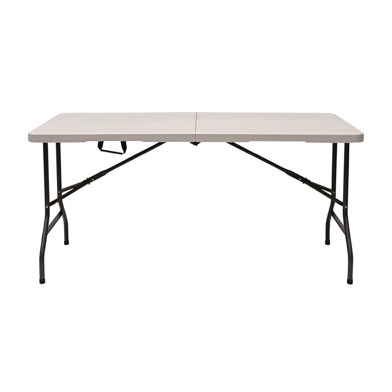 Iceberg IndestrucTable Classic Bi-Folding Table, Rectangular, 60" x 30" x 29", Platinum