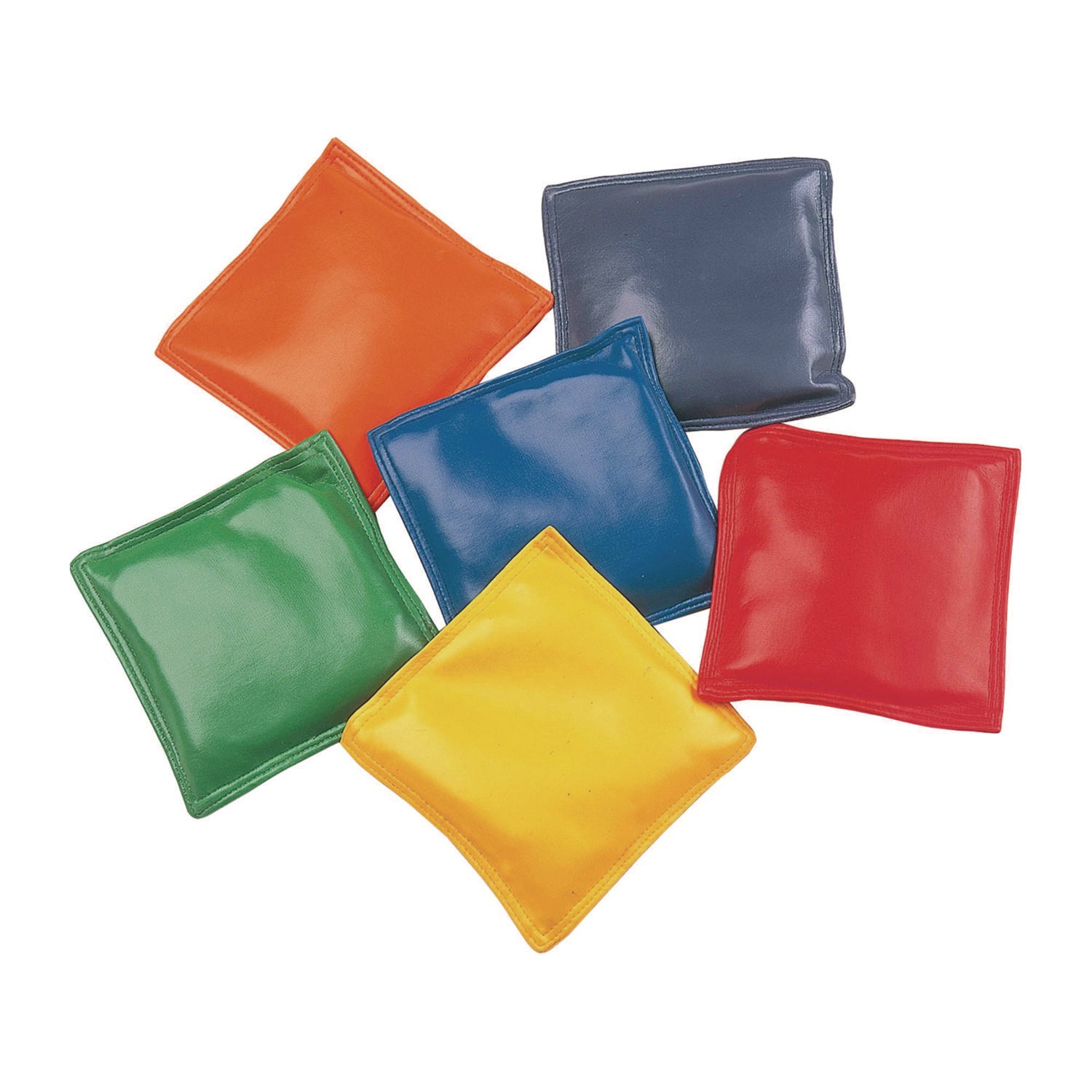 Champion Sports Bean Bag Set, Vinyl, 4", Assorted Colors, 12/Box