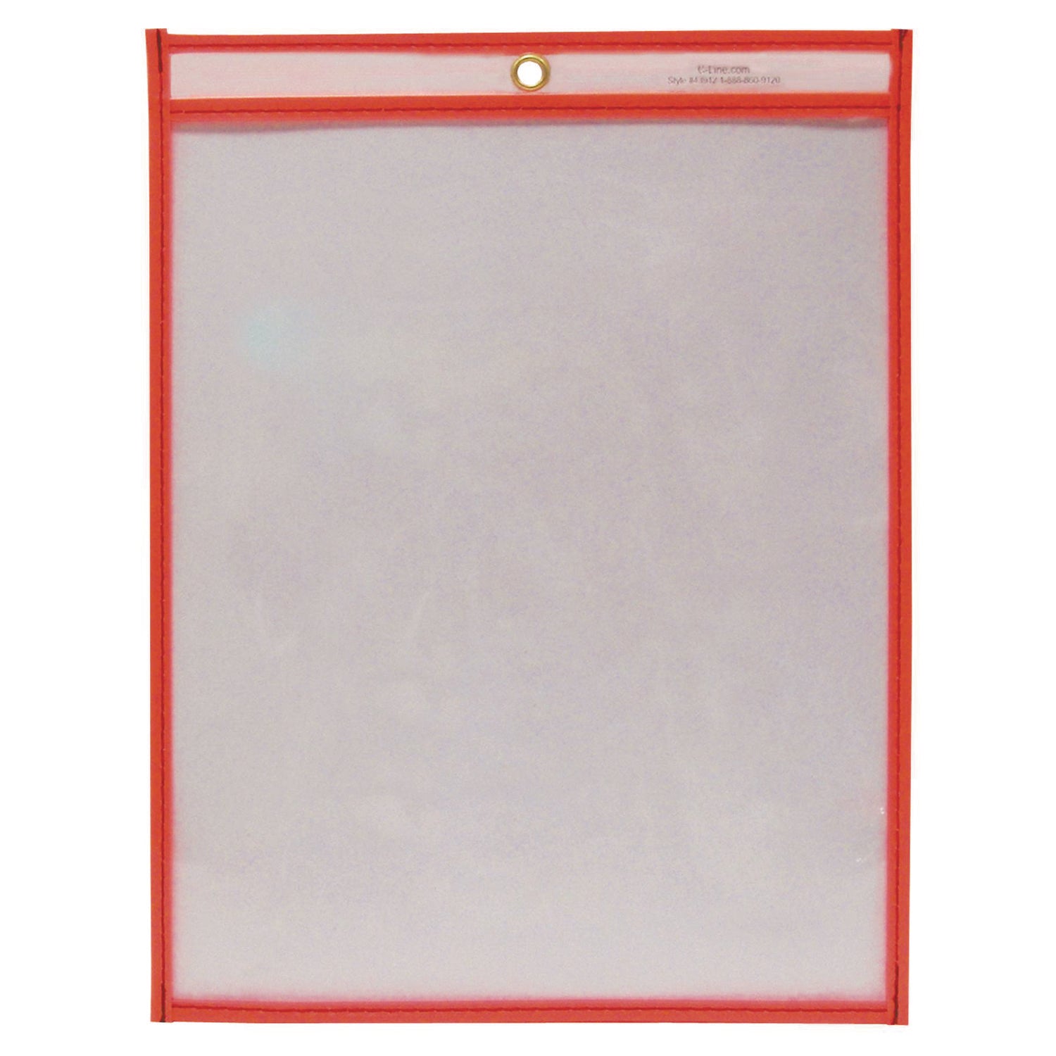 Reusable Dry Erase Pockets, 9 x 12, Neon Red, 30/Pack C-Line® Flipcost