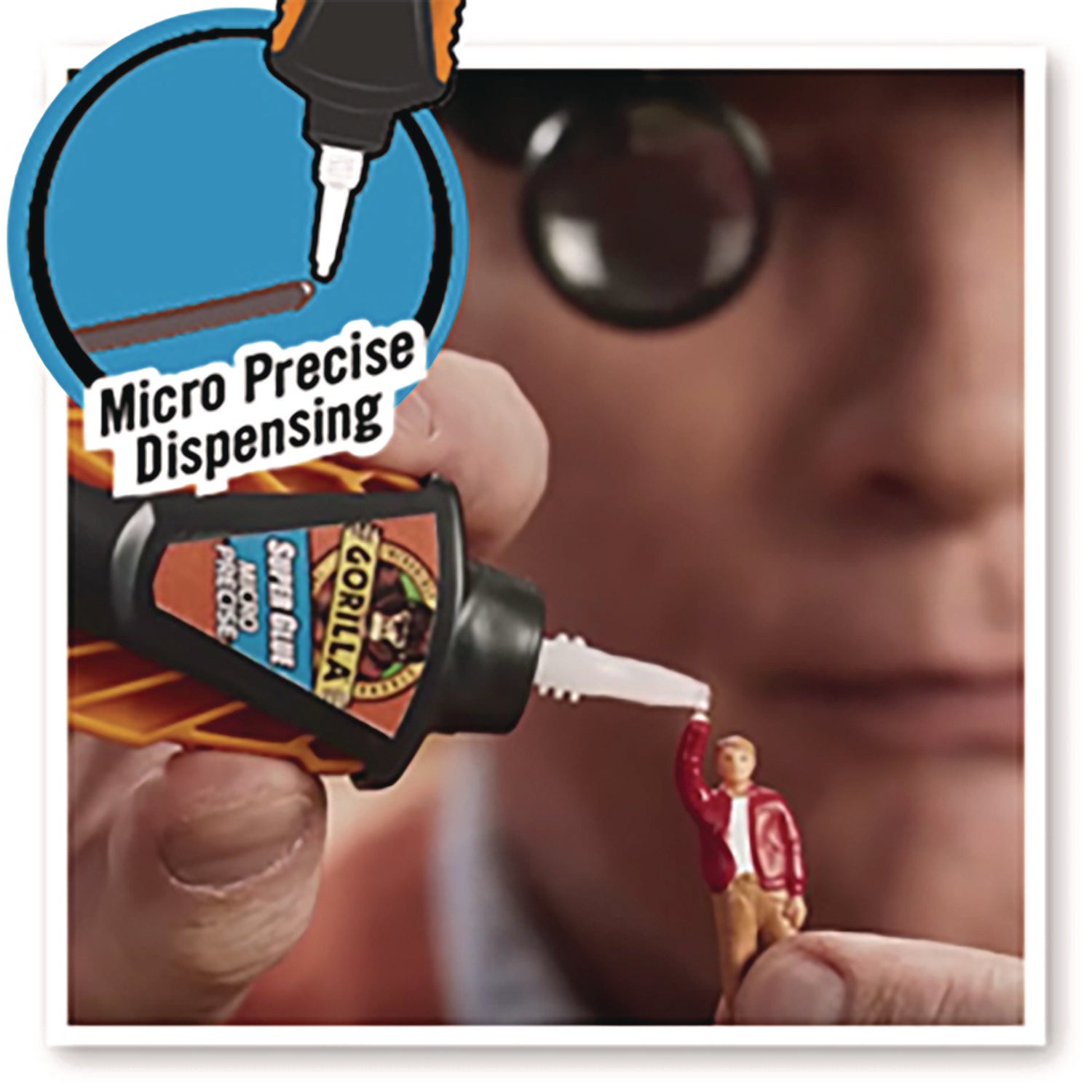 Gorilla® Super Glue Micro Precise, 0.18 oz, Dries Clear