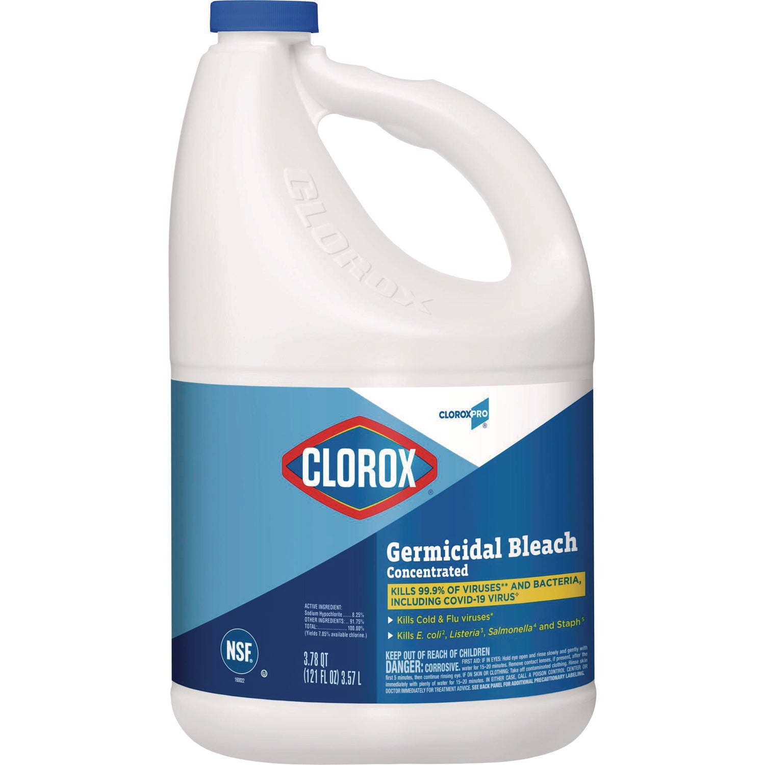 Concentrated Germicidal Bleach, Regular, 121 oz Bottle