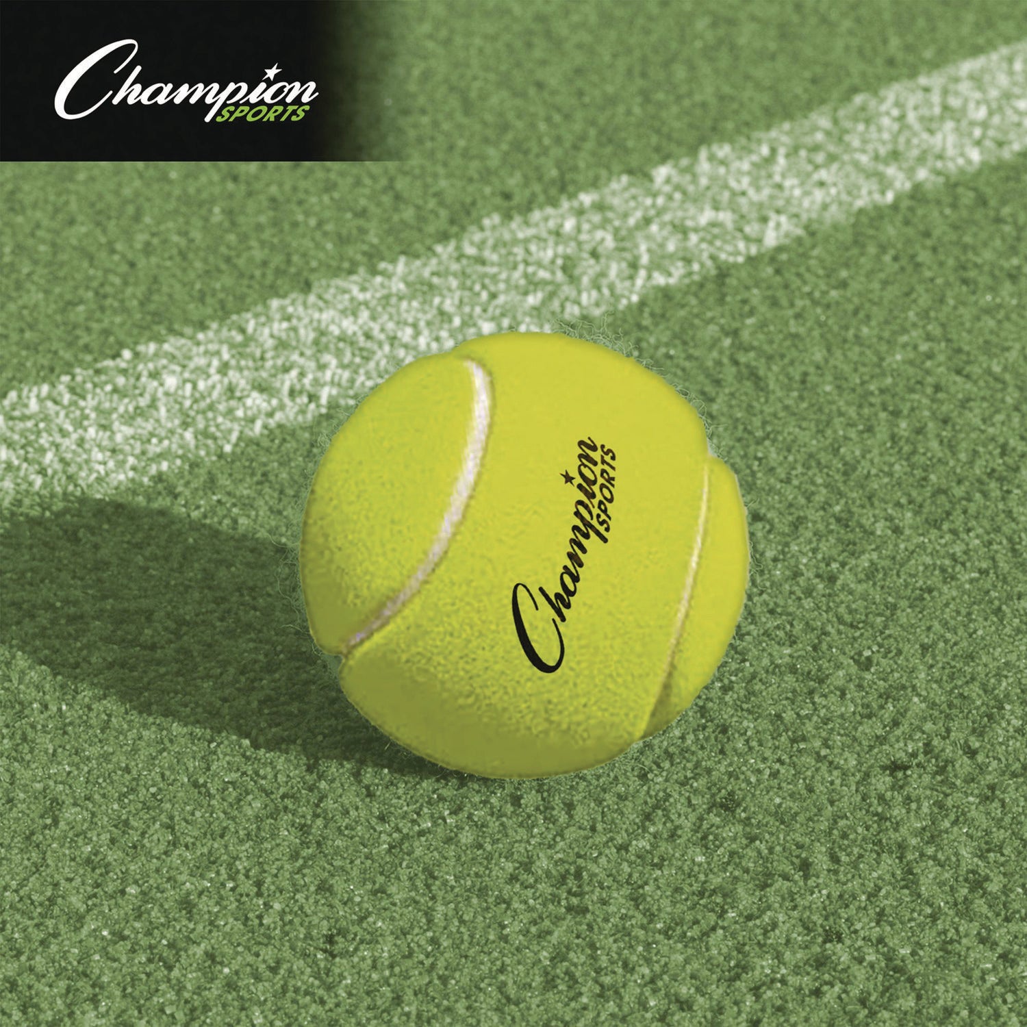 Champion Sports Tennis Balls, 2.5" Diameter, Yellow, 3/Pack