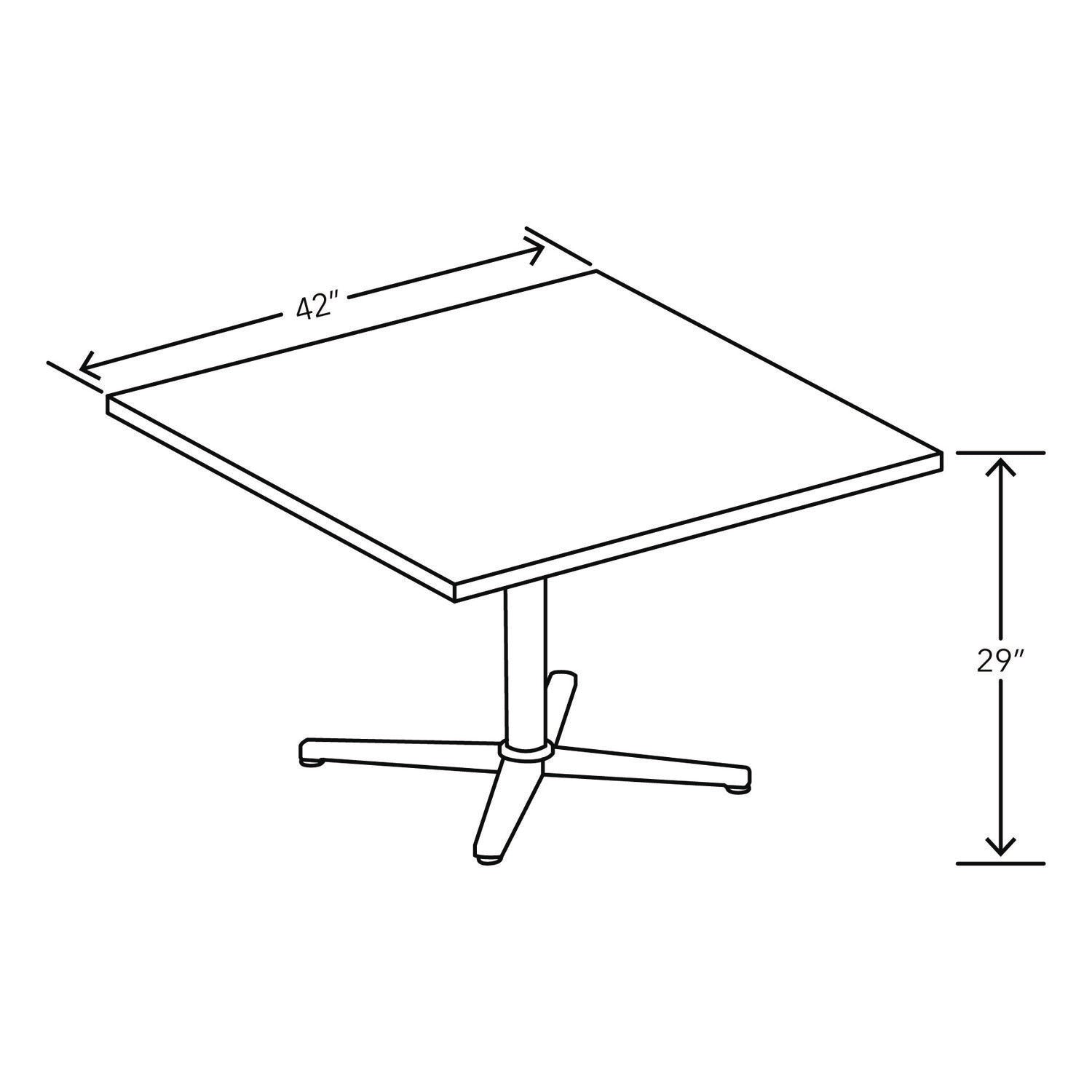 Arrange Table Tops, Square, 42 x 42 x 1, Kingswood Walnut HON® Flipcost