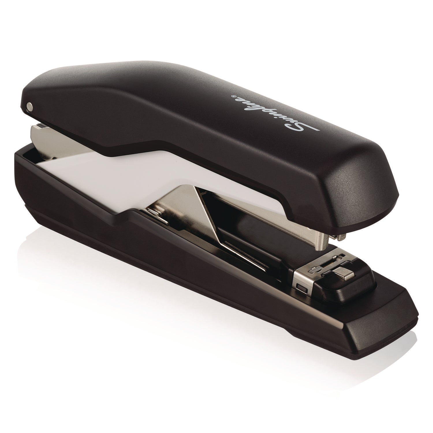 Swingline® Omnipress SO60 Heavy-Duty Full Strip Stapler, 60-Sheet Capacity, Black/Gray