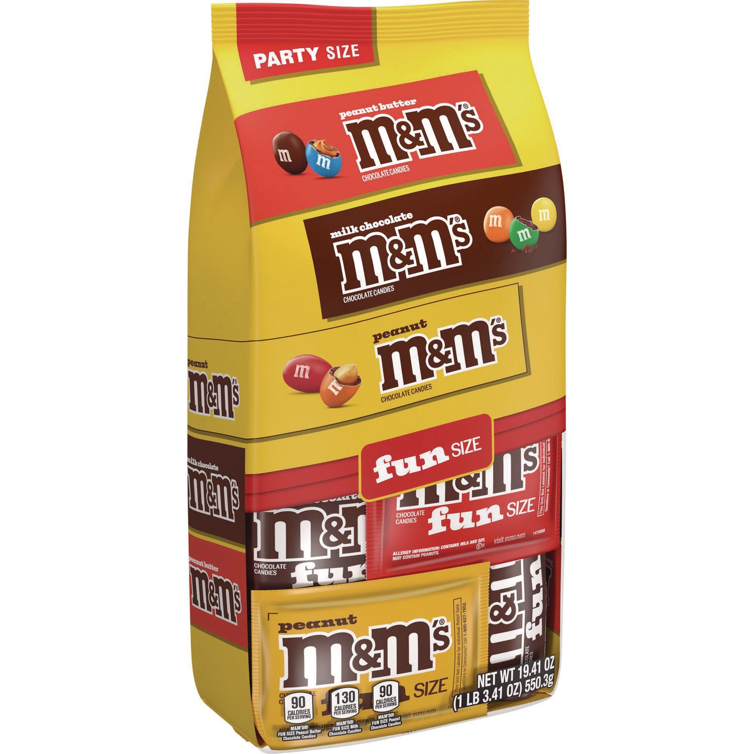 M and M'S Milk Chocolate, Peanut and Peanut Butter Variety Pack Fun Size Chocolate Candy Assortment, 19.41 oz Bag M & M's® Flipcost