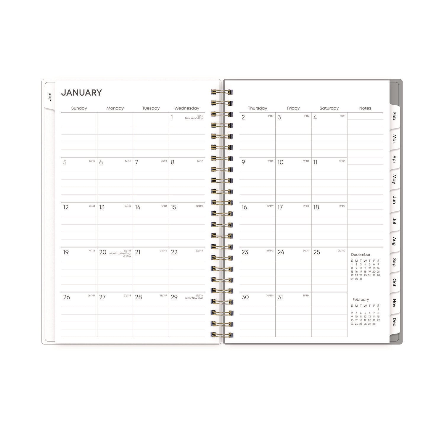 Blue Sky® Sophie Frosted Weekly/Monthly Planner, Floral Artwork, 8 x 5, Multicolor Cover, 12-Month (Jan to Dec): 2025