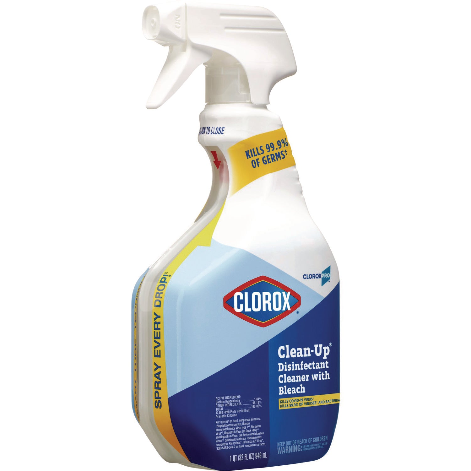 Clorox® Clorox Pro Clorox Clean-up, 32 oz Smart Tube Spray, 9/Carton