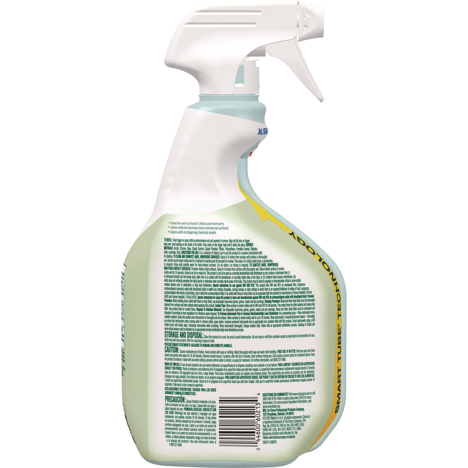 Clorox® Clorox Pro EcoClean Disinfecting Cleaner, Unscented, 32 oz Spray Bottle, 9/Carton