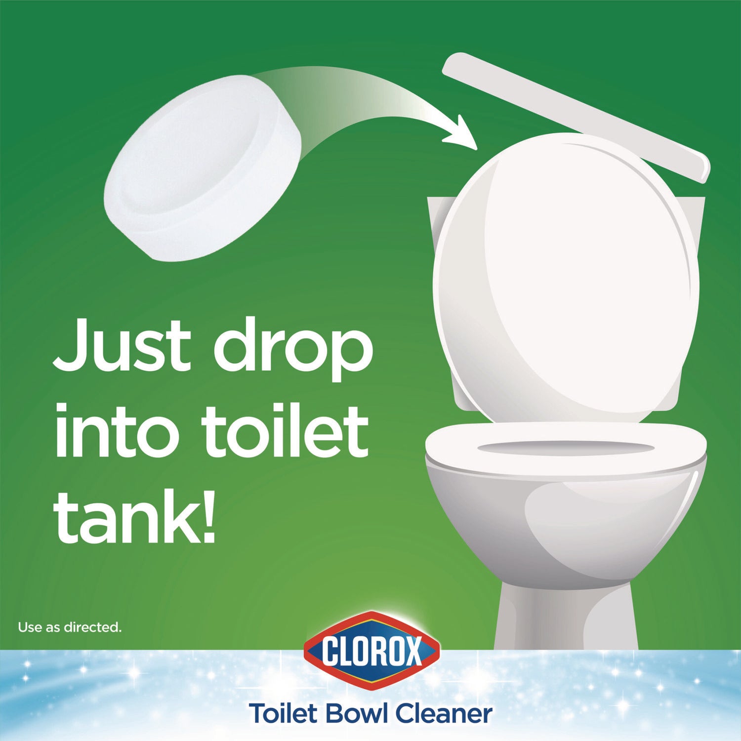 Clorox® Automatic Toilet Bowl Cleaner, 3.5 oz Tablet, 2/Pack