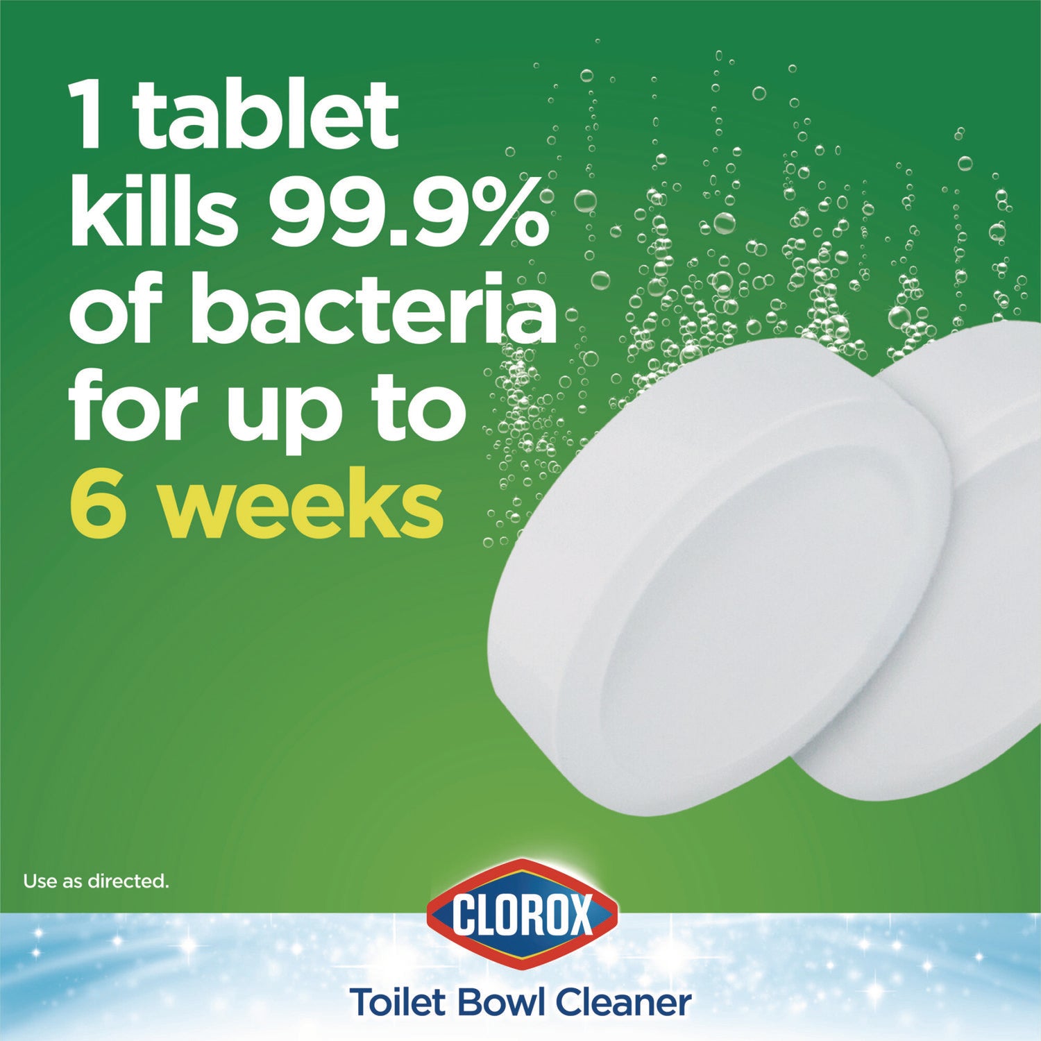 Clorox® Automatic Toilet Bowl Cleaner, 3.5 oz Tablet, 2/Pack