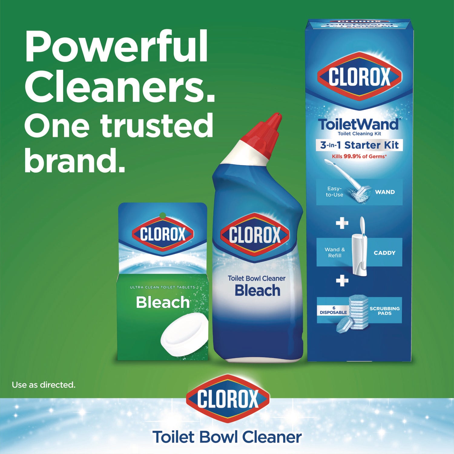 Clorox® Automatic Toilet Bowl Cleaner, 3.5 oz Tablet, 2/Pack