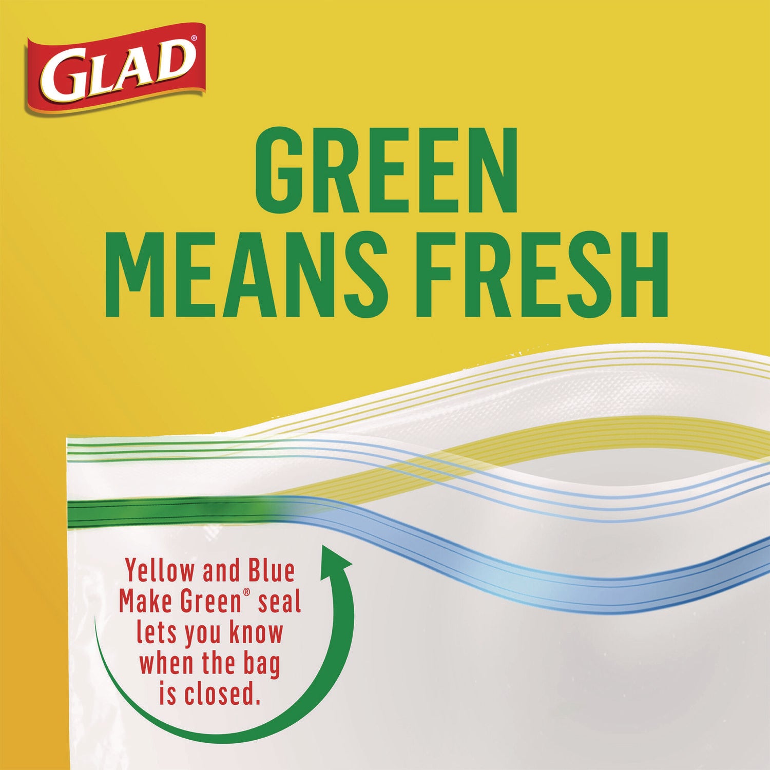 Glad® Sandwich Zipper Bags, Sandwich, 6.63" x 9.88" x 8", Clear, 600/Carton