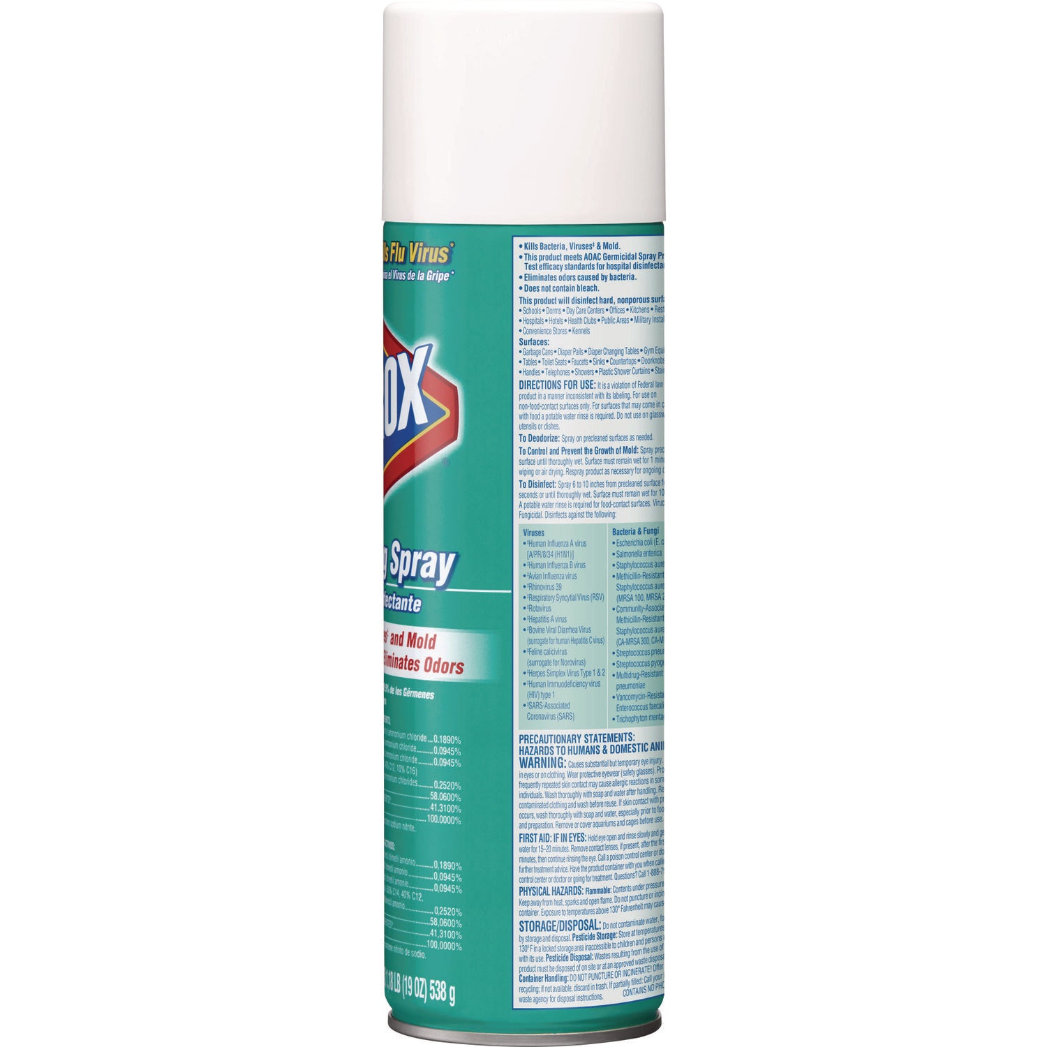 Clorox® Disinfecting Spray, Fresh, 19 oz Aerosol Spray