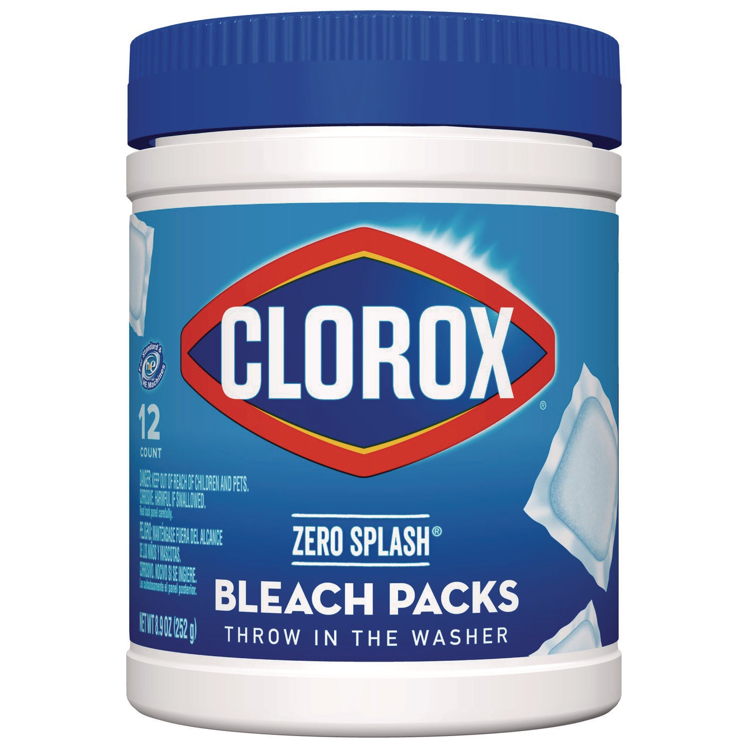 Control Bleach Packs, Regular, 12 Tabs/Pack, 6 Packs/Carton