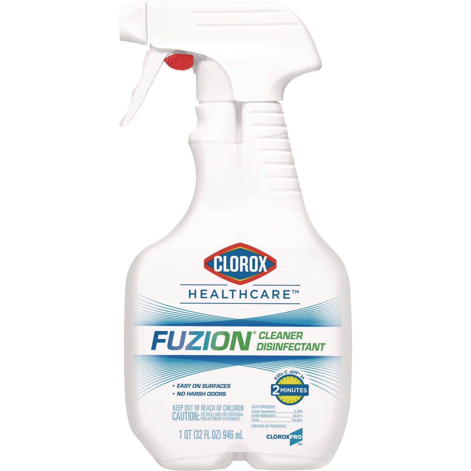 Fuzion Cleaner Disinfectant, 32 oz Spray Bottle