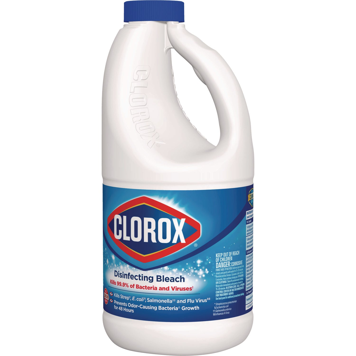 Clorox® Regular Bleach with CloroMax Technology, 43 oz Bottle, 6/Carton