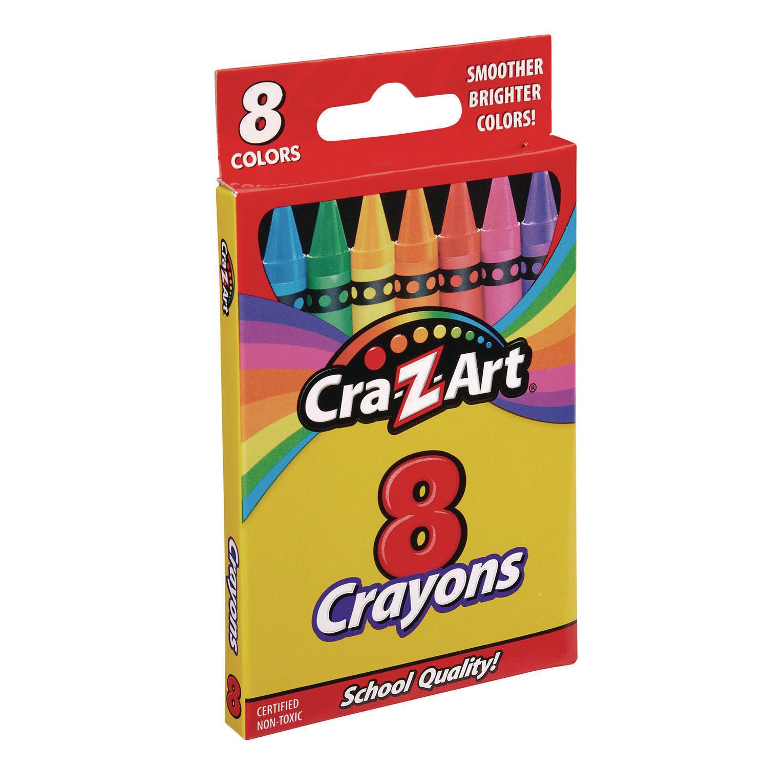 Cra-Z-Art® Crayons, 8 Assorted Colors, 8/Pack