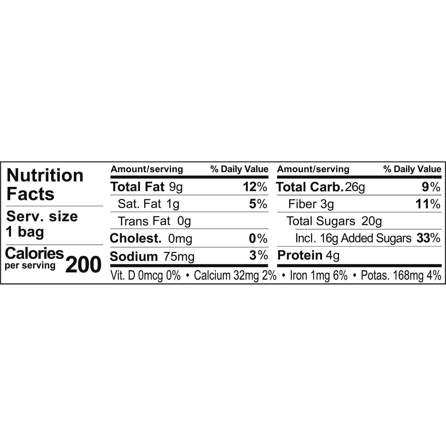 Fruit and Nut Classic Trail Mix, 1.5 oz Bag, 18/Carton Sahale Snacks® Flipcost