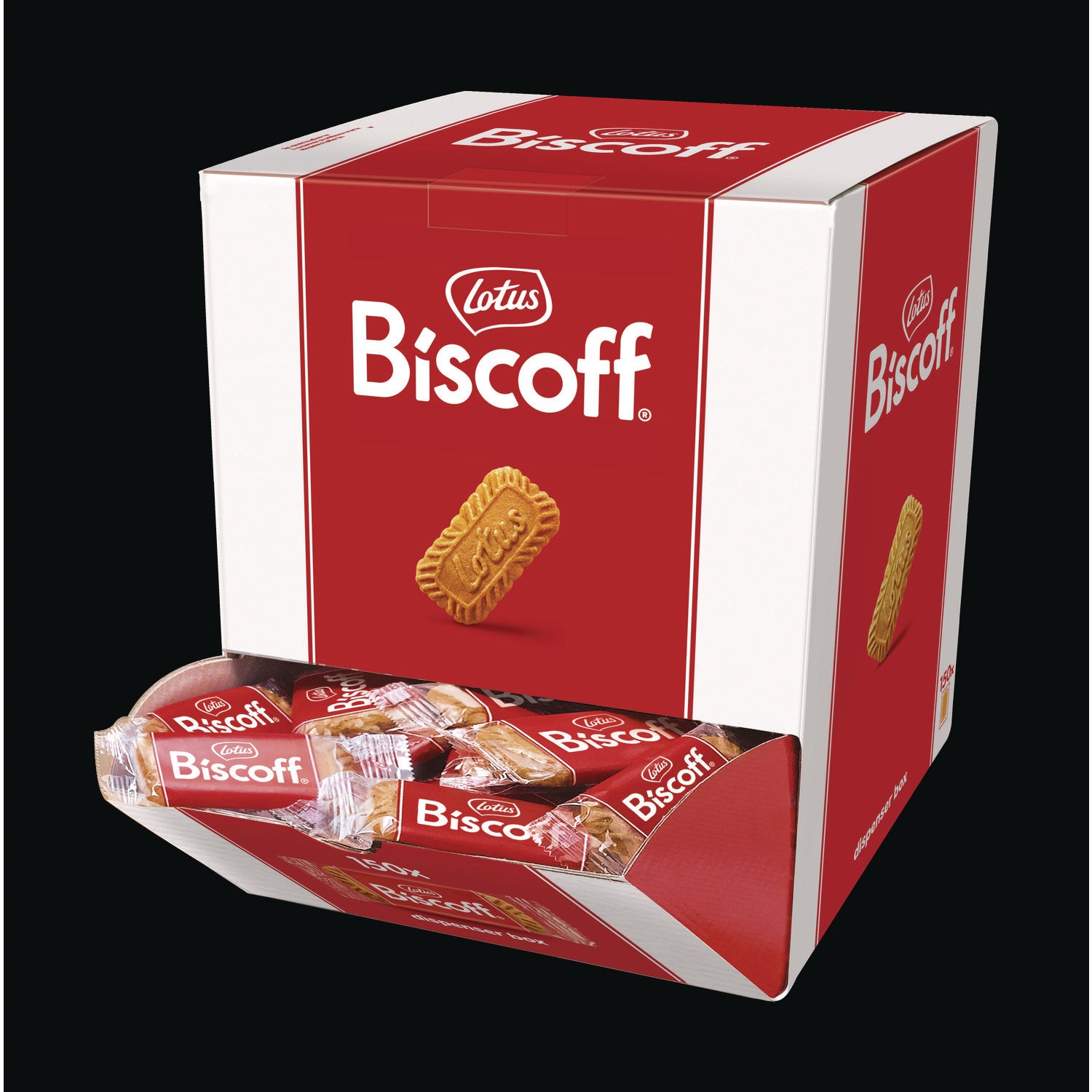 Cookies Dispenser Box, Caramel Cookie, 0.22 oz Bag, 150/Carton Biscoff Flipcost