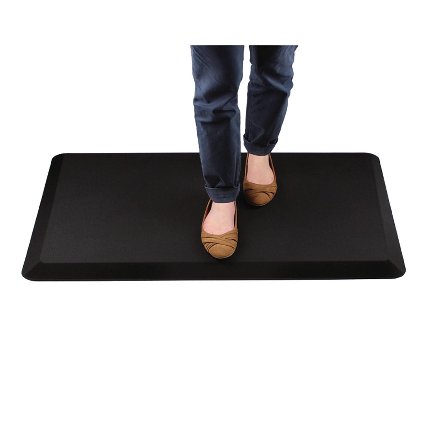 Floortex® AFS-TEX 3000 Anti-Fatigue Mat, 20 x 39, Midnight Black